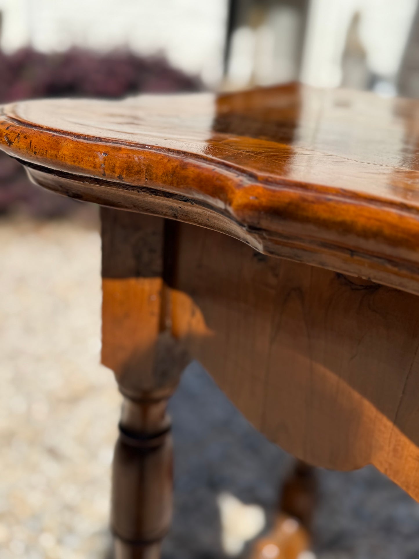 19th Century Walnut Inlay Table