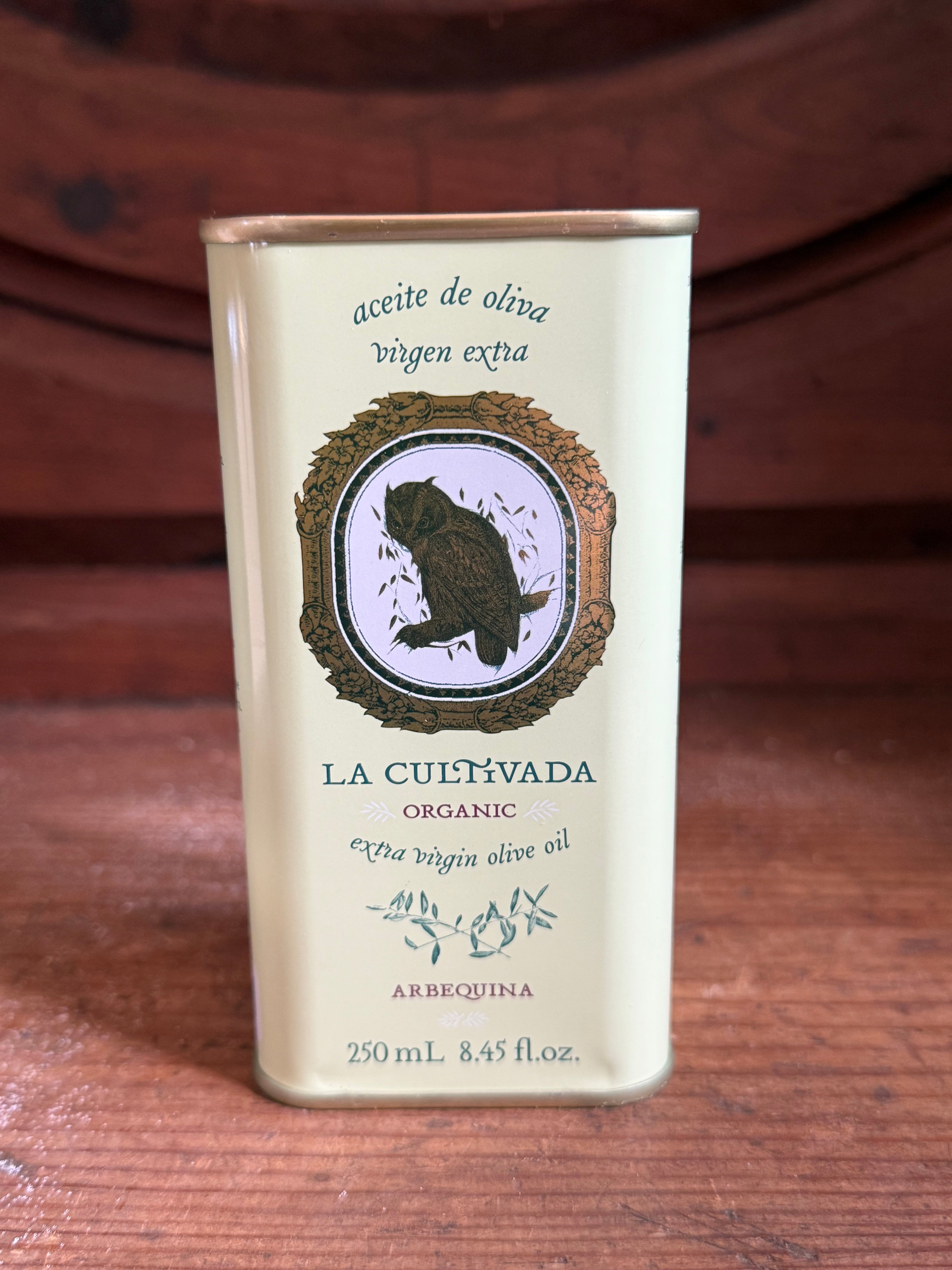 Organic Arbequina Olive Oil Tin