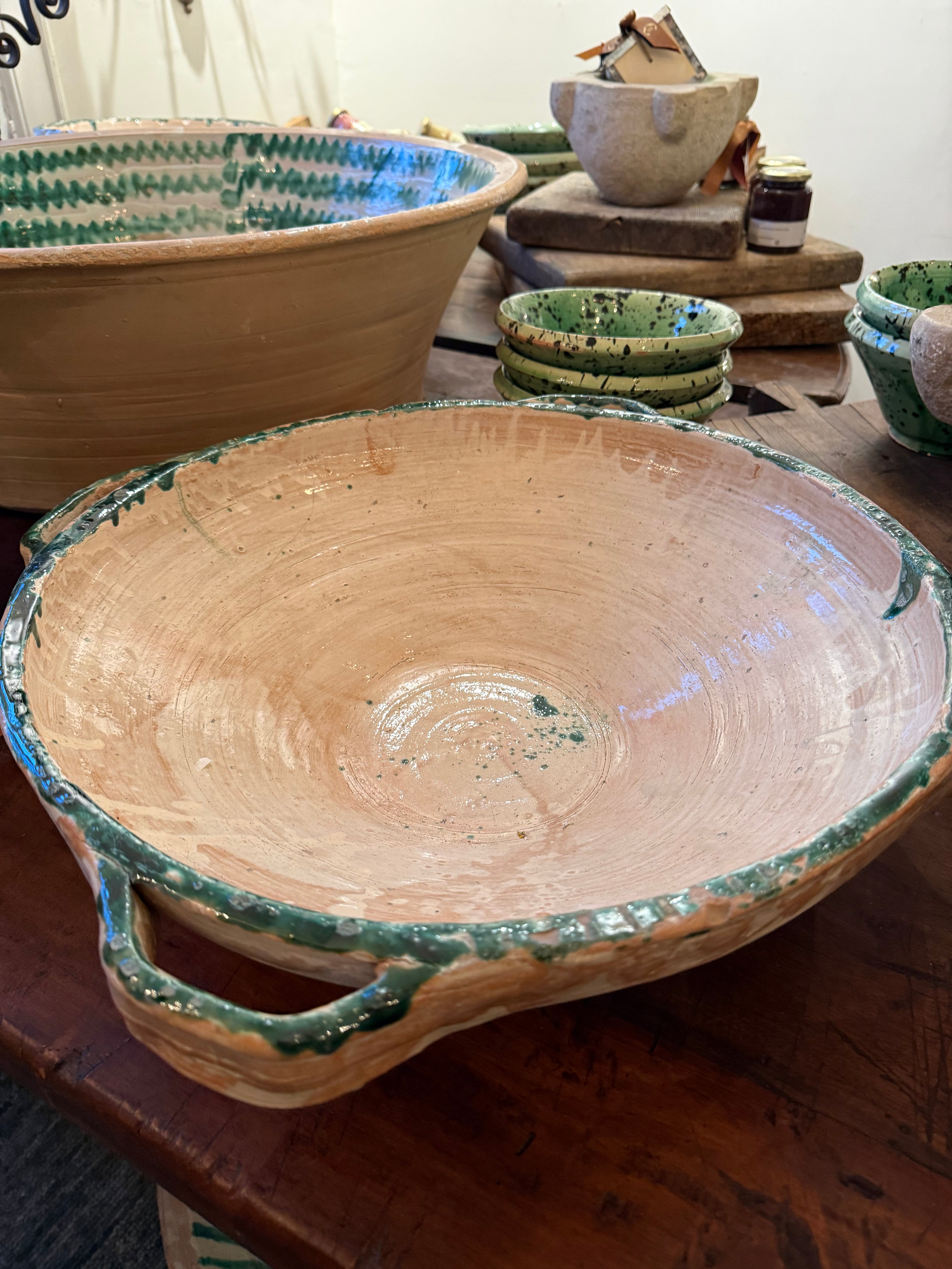 Italian Puglia Bowl With Green