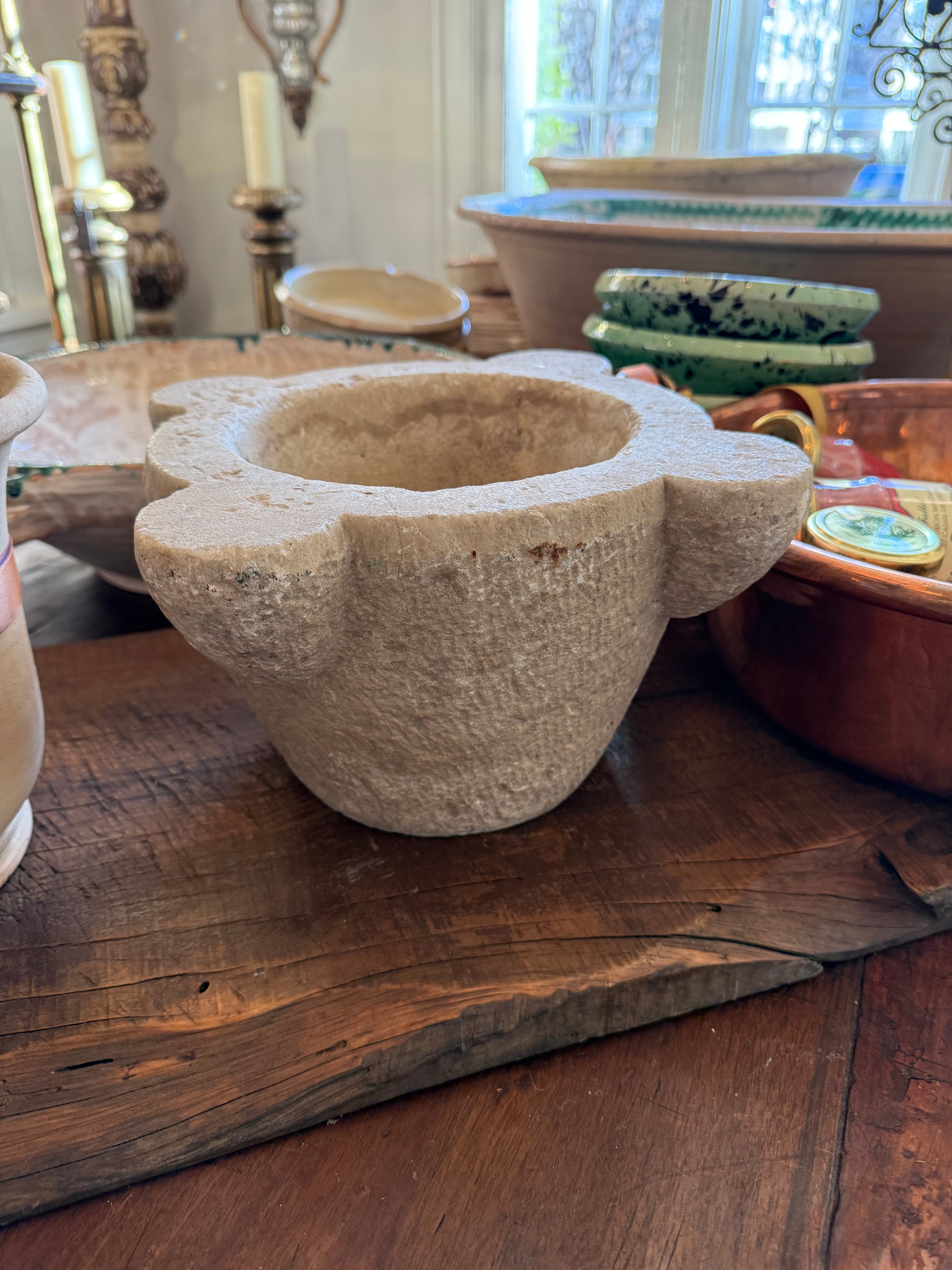 17th Century Italian Stone Mortar