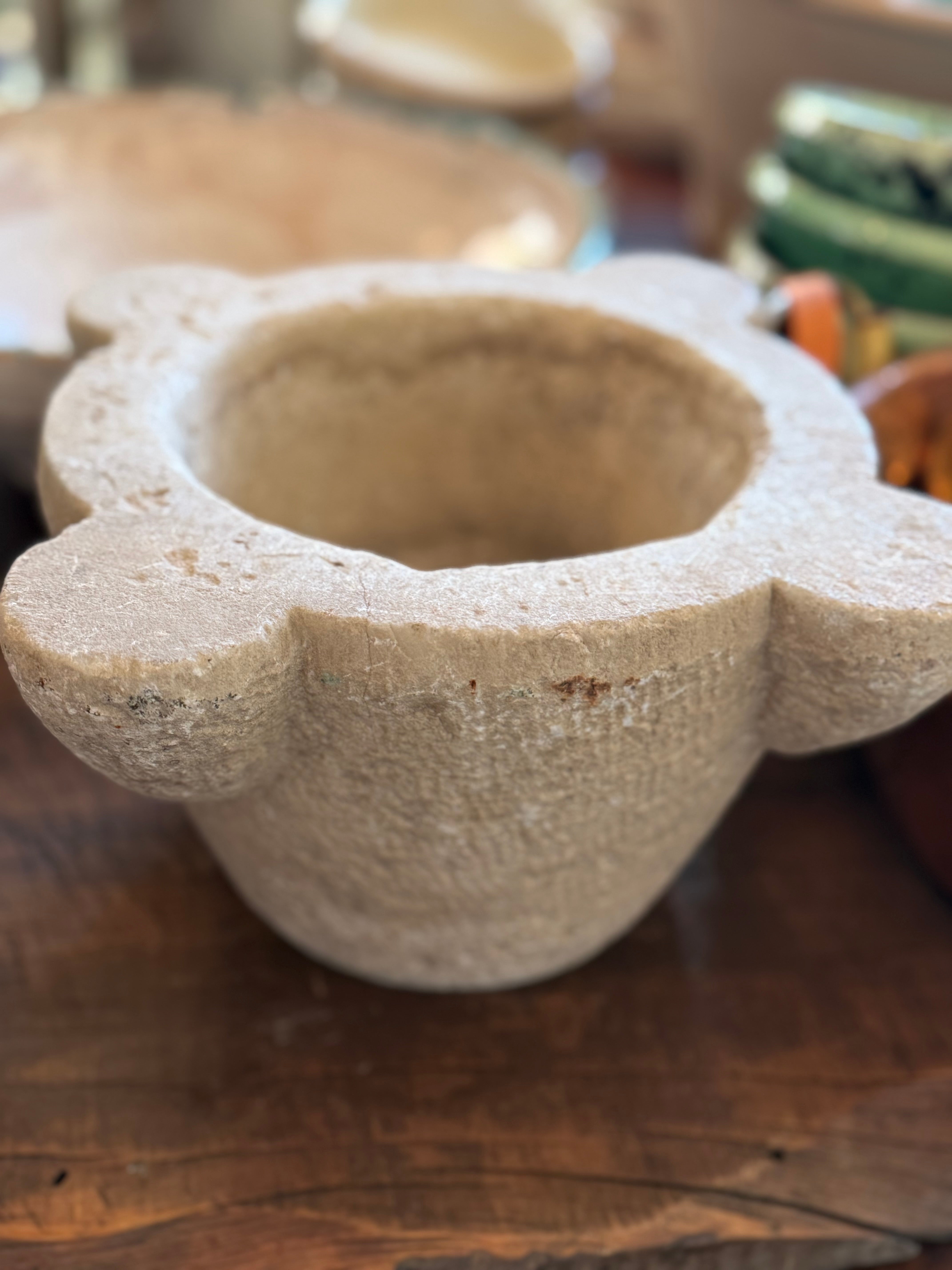 17th Century Italian Stone Mortar