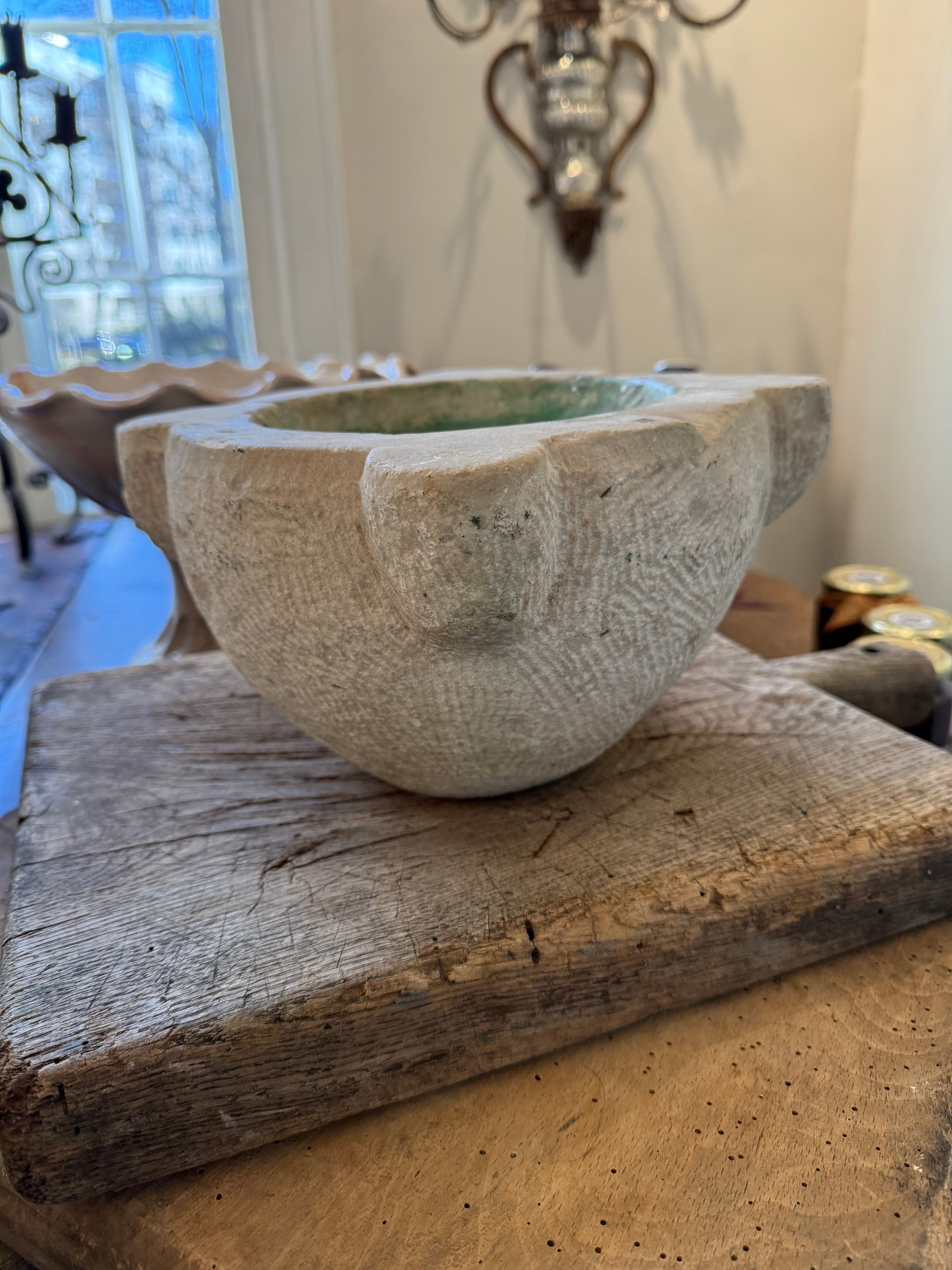 17th Century Italian Stone Mortar