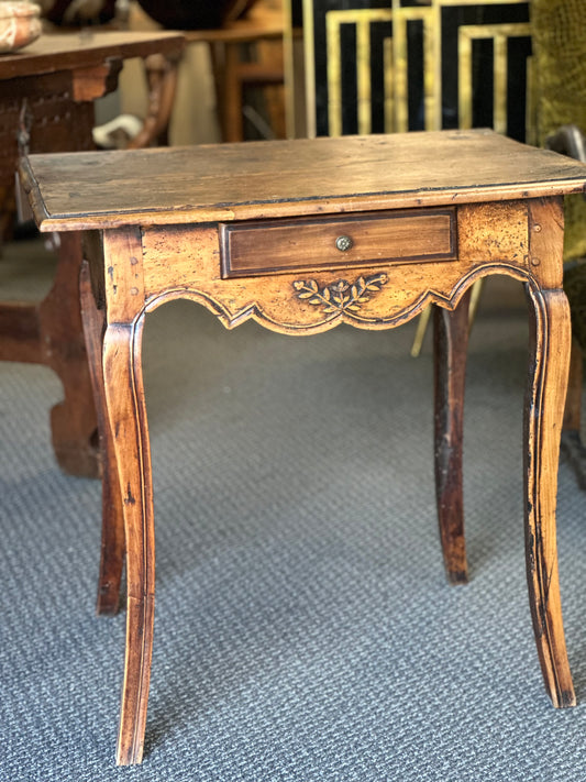 French Provincial  Walnut Side Table c1860