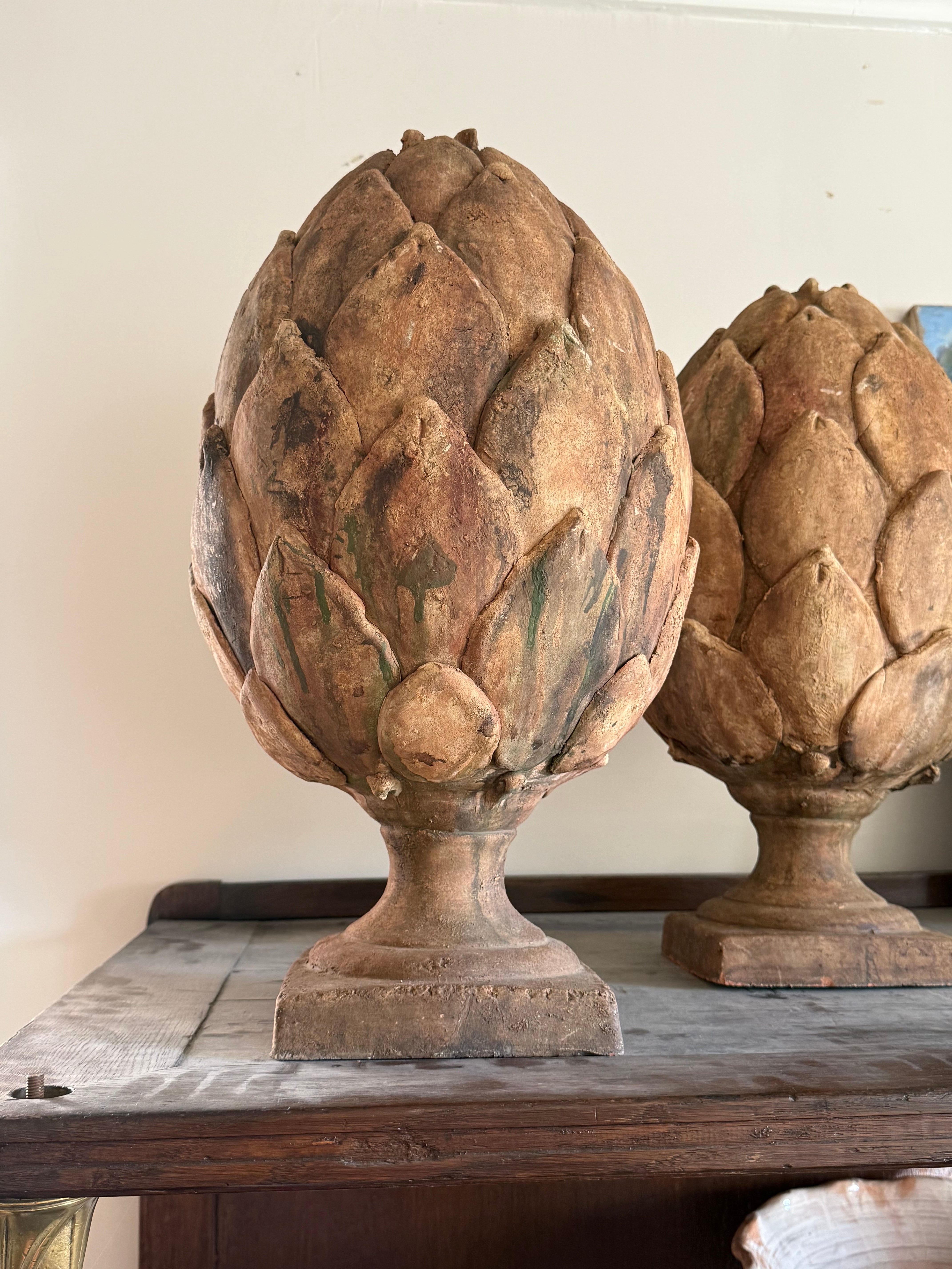 French Terracotta Artichokes