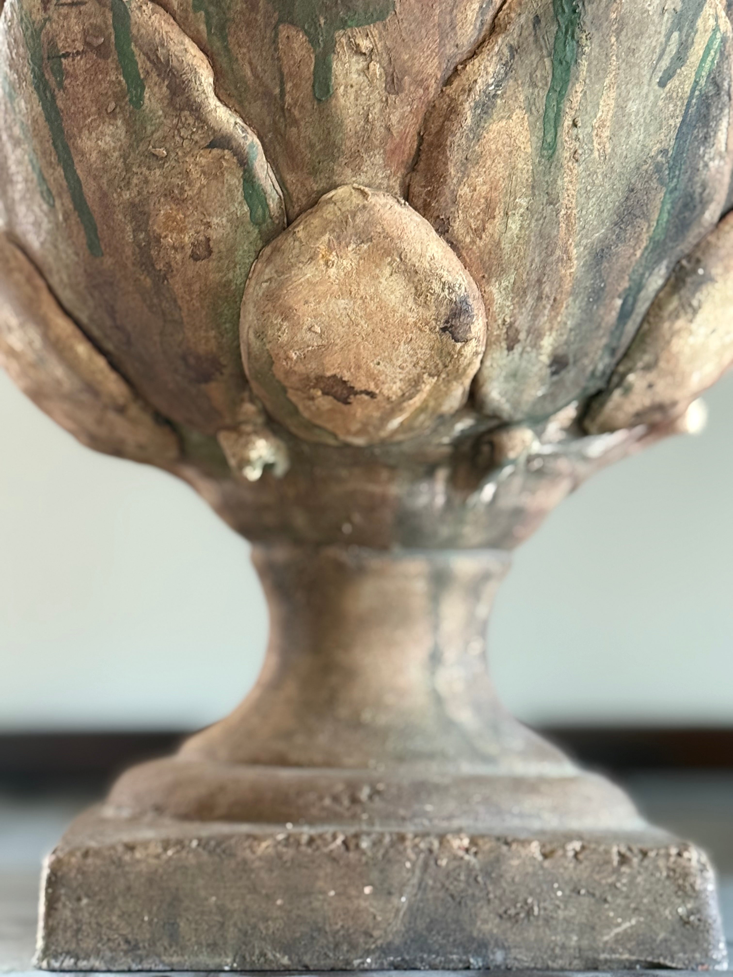 French Terracotta Artichokes