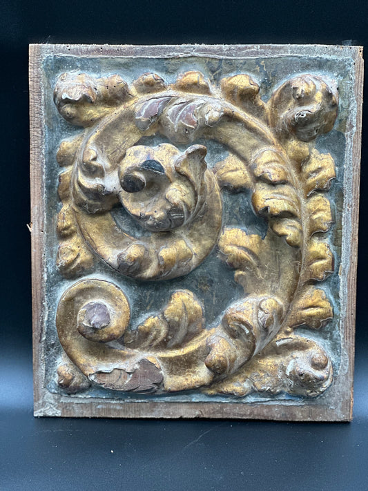 Italian Gilt Carved Plaque