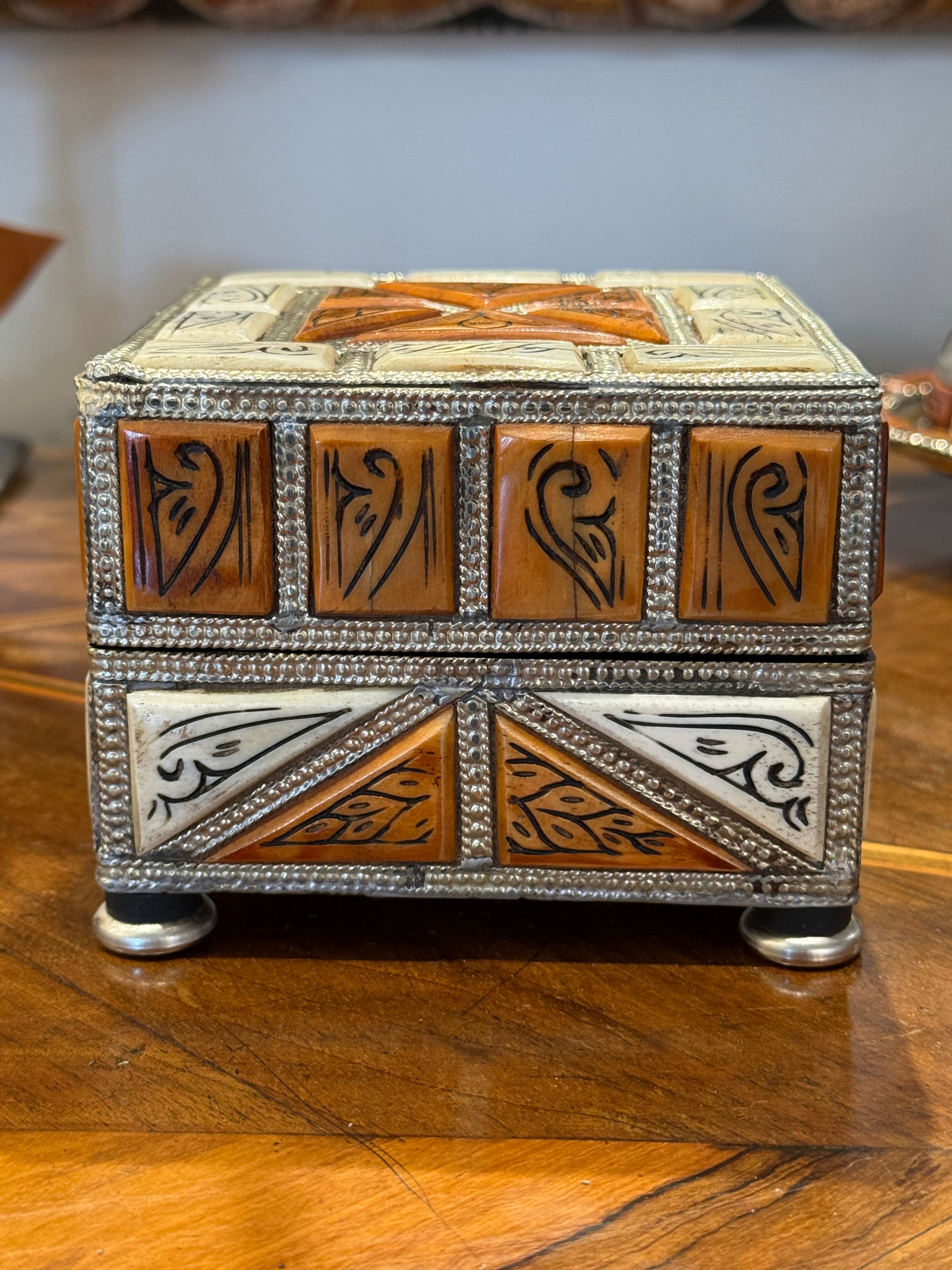 Moroccan Bone Inlay Box