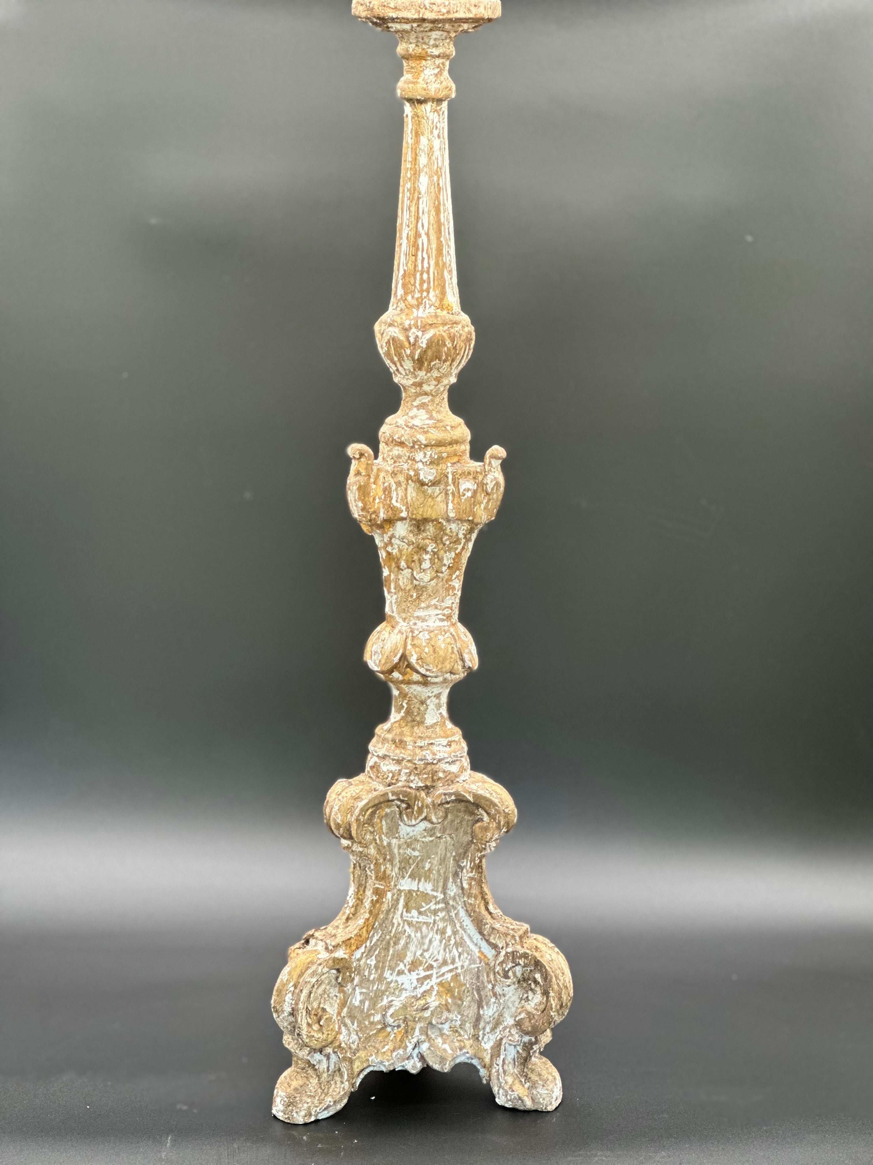 Italian Baroque Candlestick c1780
