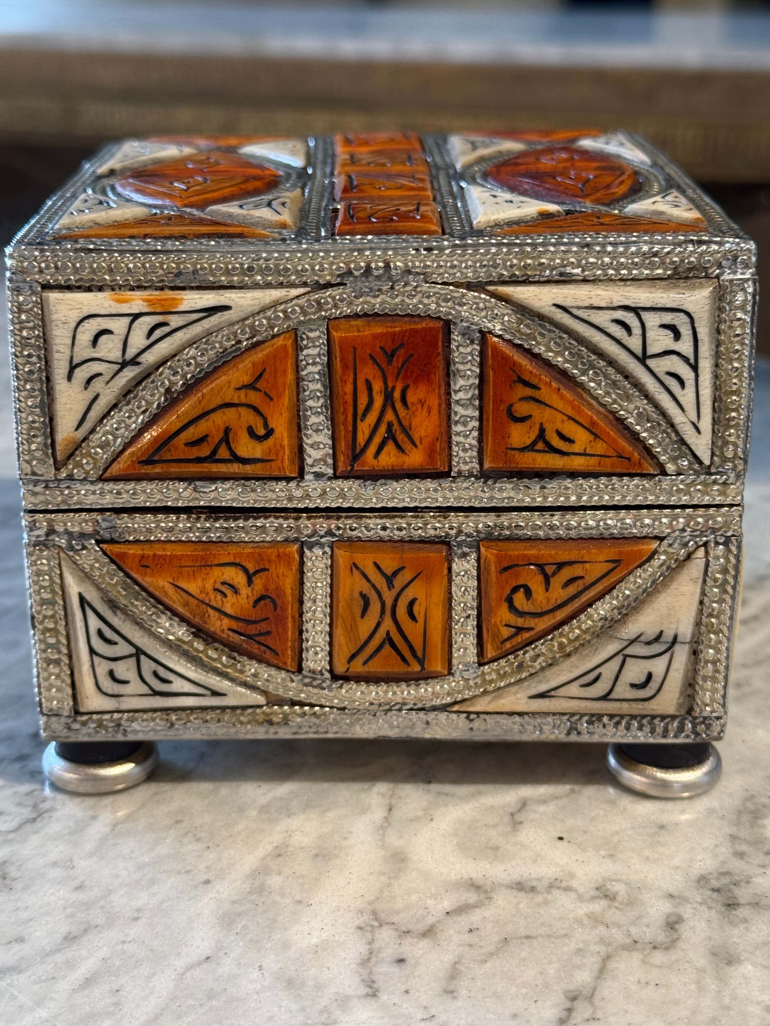 Moroccan Bone Inlay Box