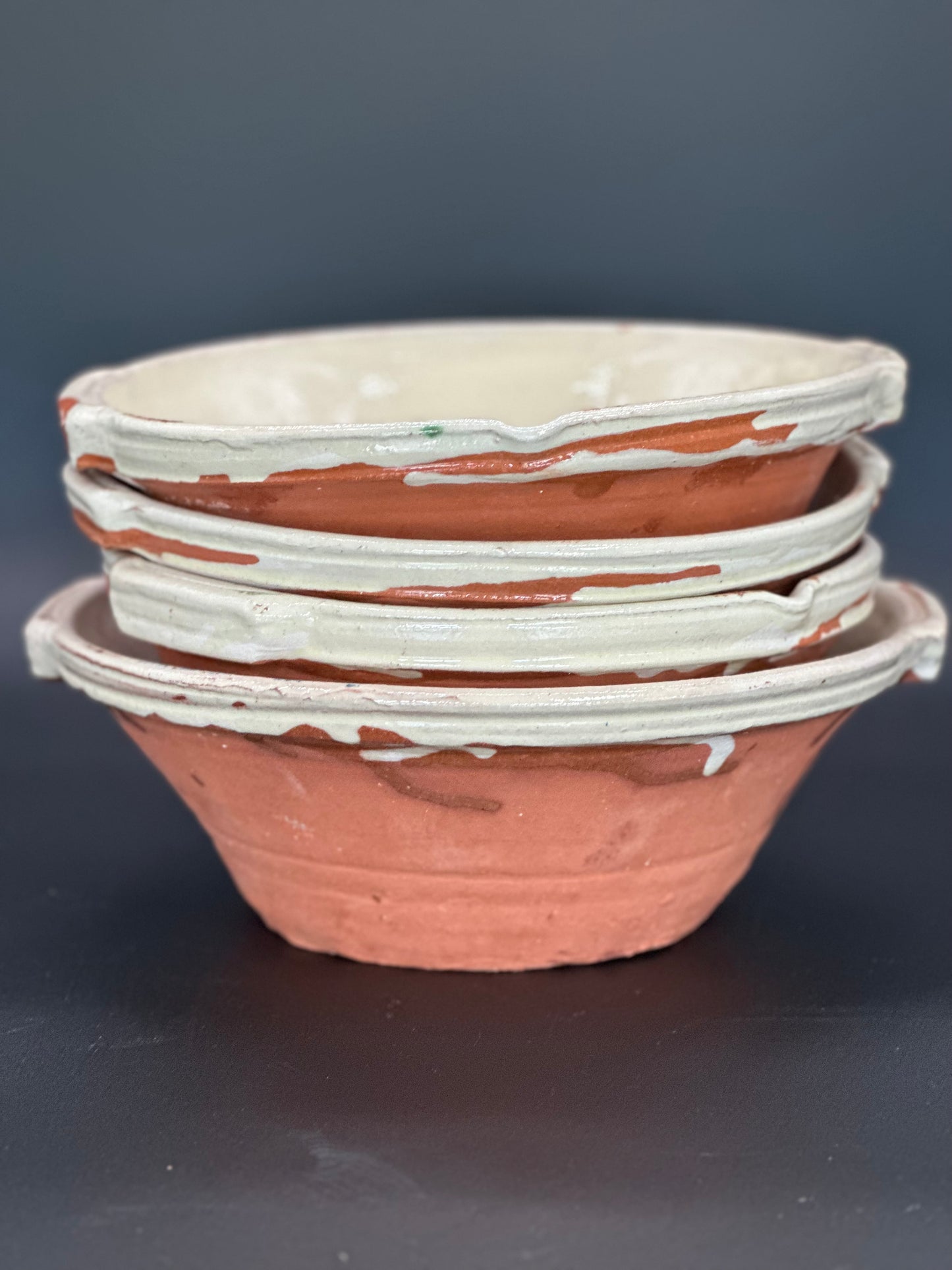 French Pottery Cream - Cassole Bowl Medium