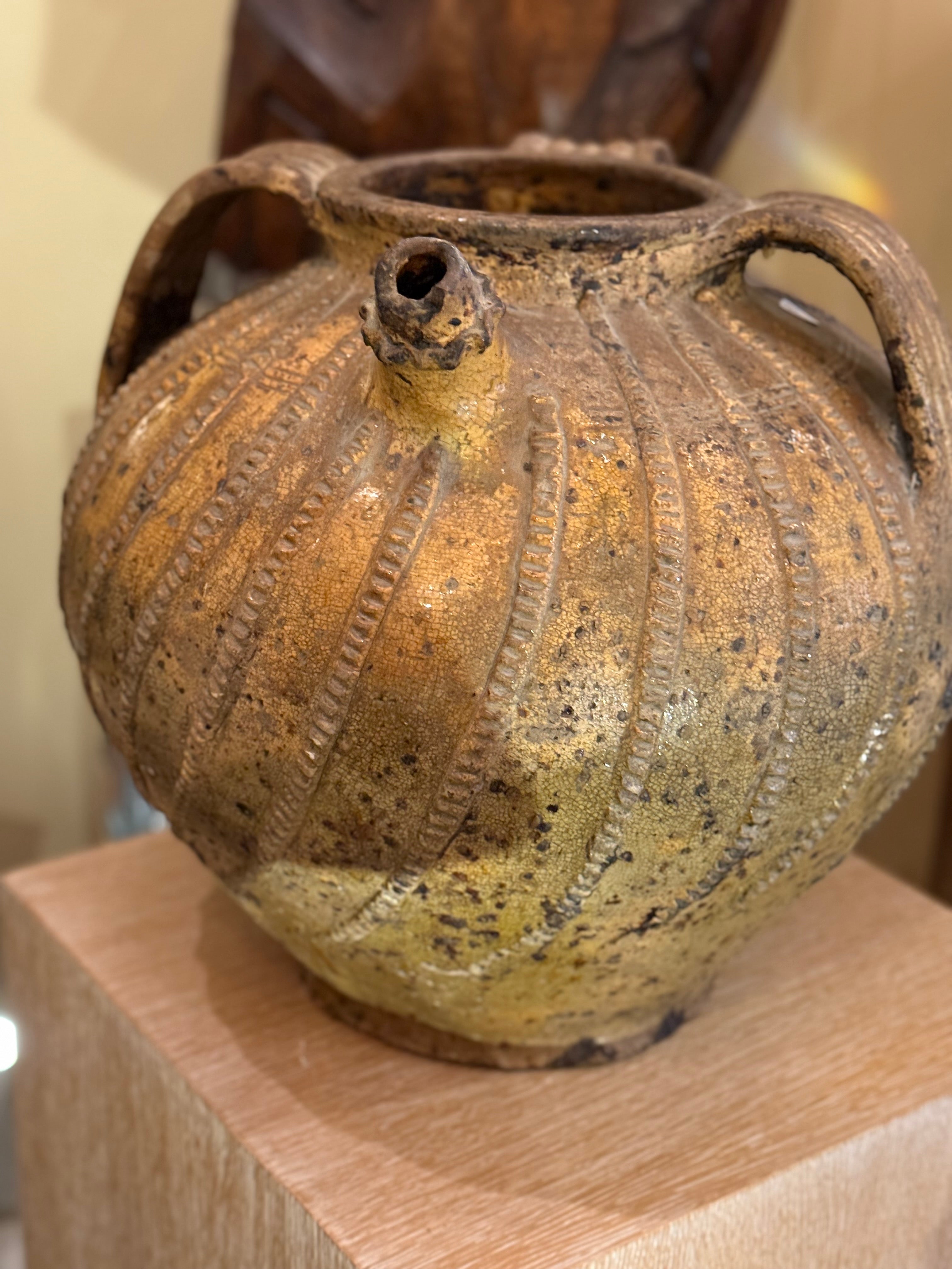 Early 1800s Nut Oil Pot - Dordogne Region France