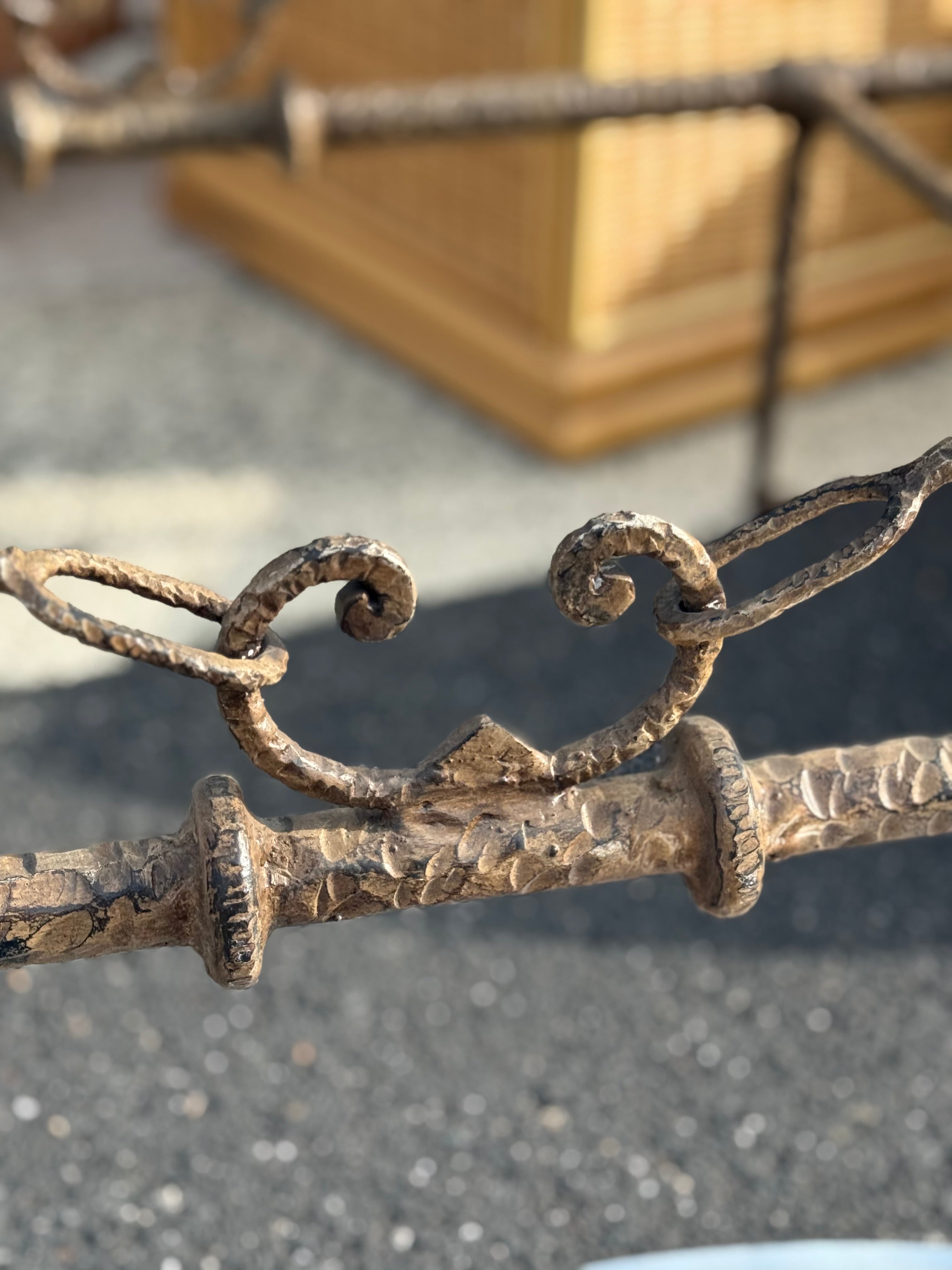 Bronze & Hand Iron Coffee Table