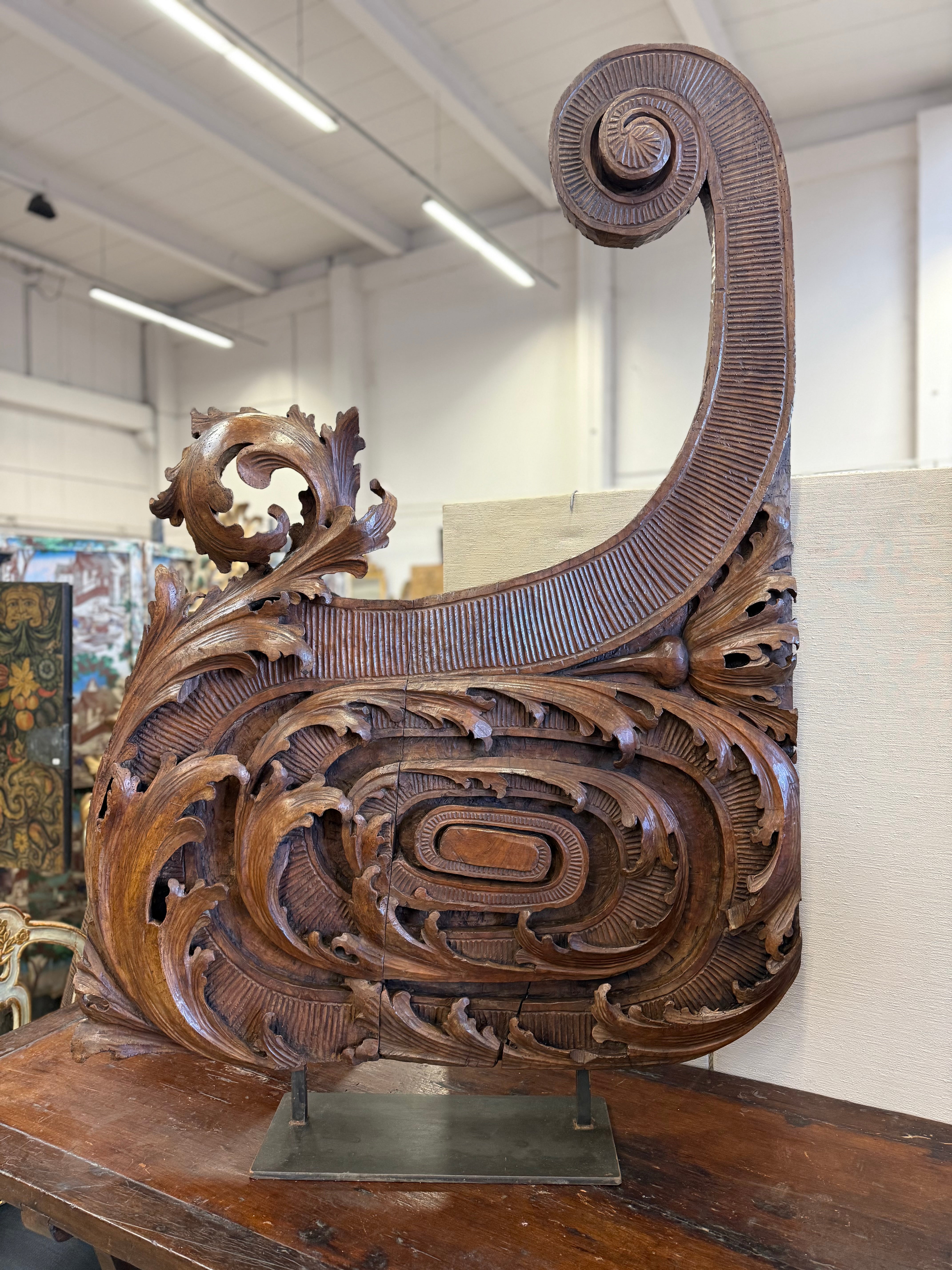 French Carved Architectural Element