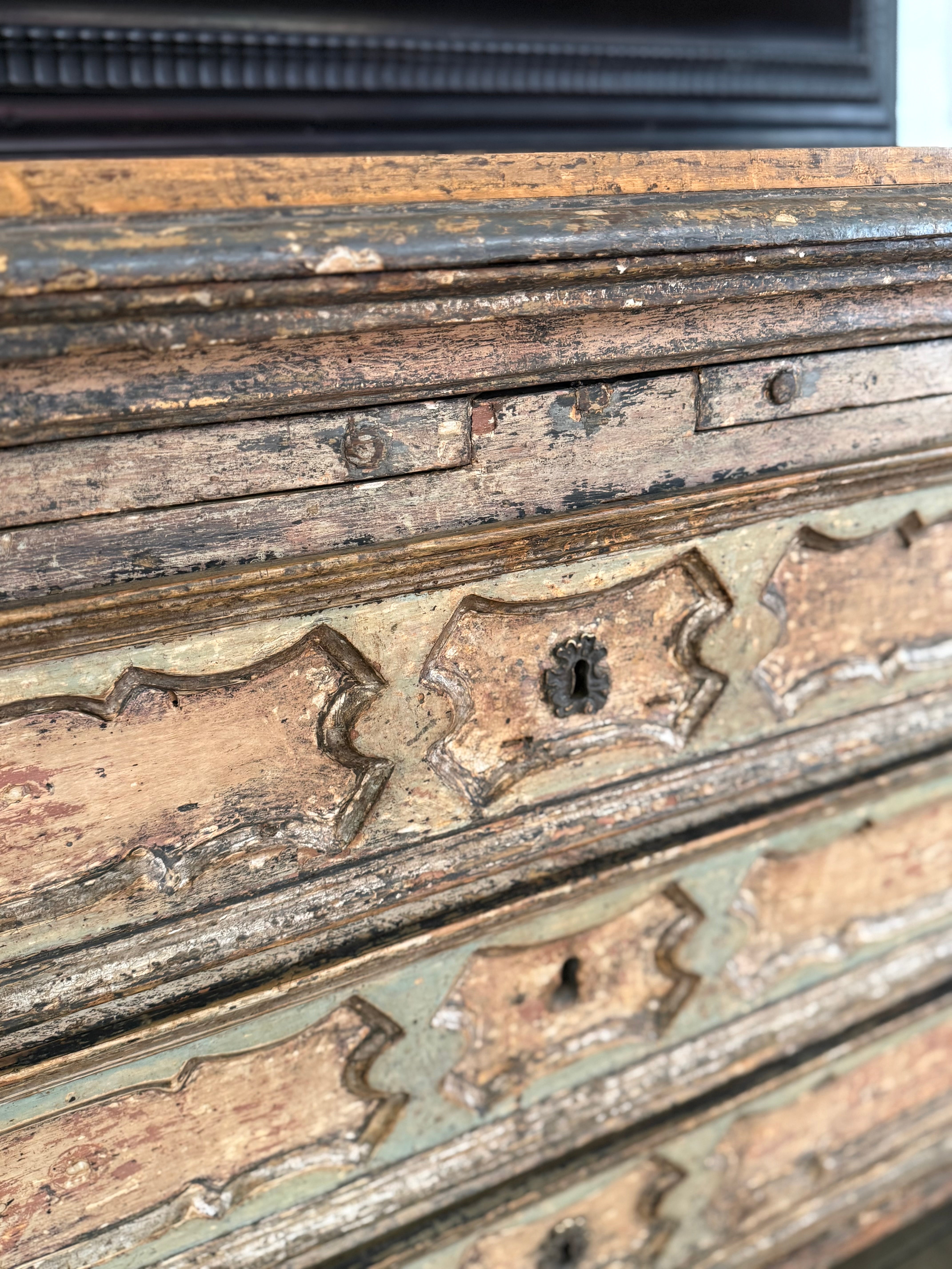 Italian Painted Chest c1860