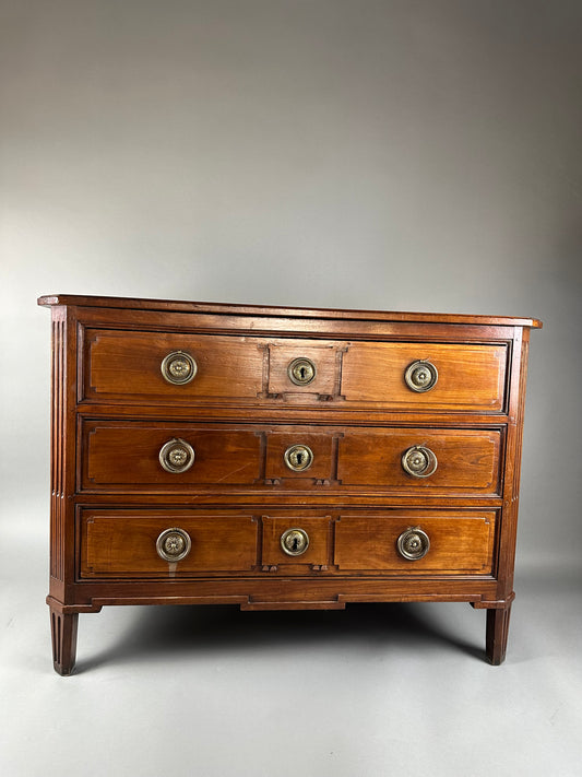 Walnut French Chest Louis XVI c1800