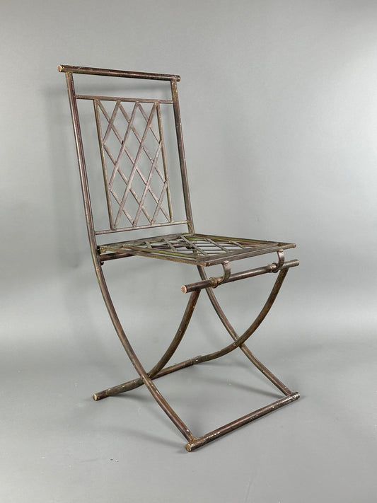 French Metal Outdoor Folding Chair - Each