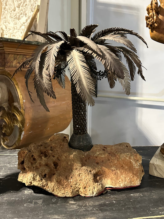 Midcentury Italian  Bronze Palm Tree - Cote Azur
