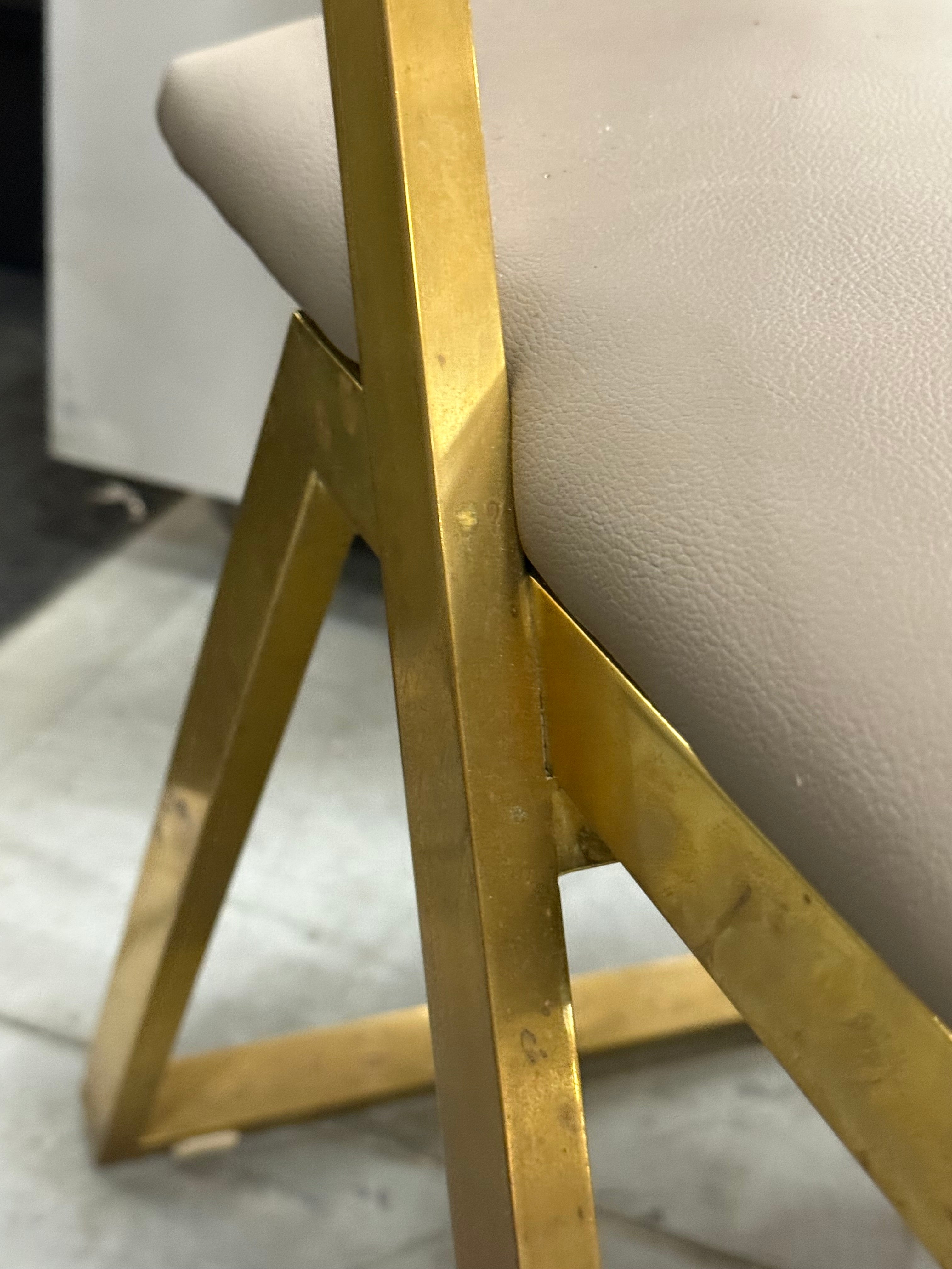 Brass Dining Chairs - Midcentury