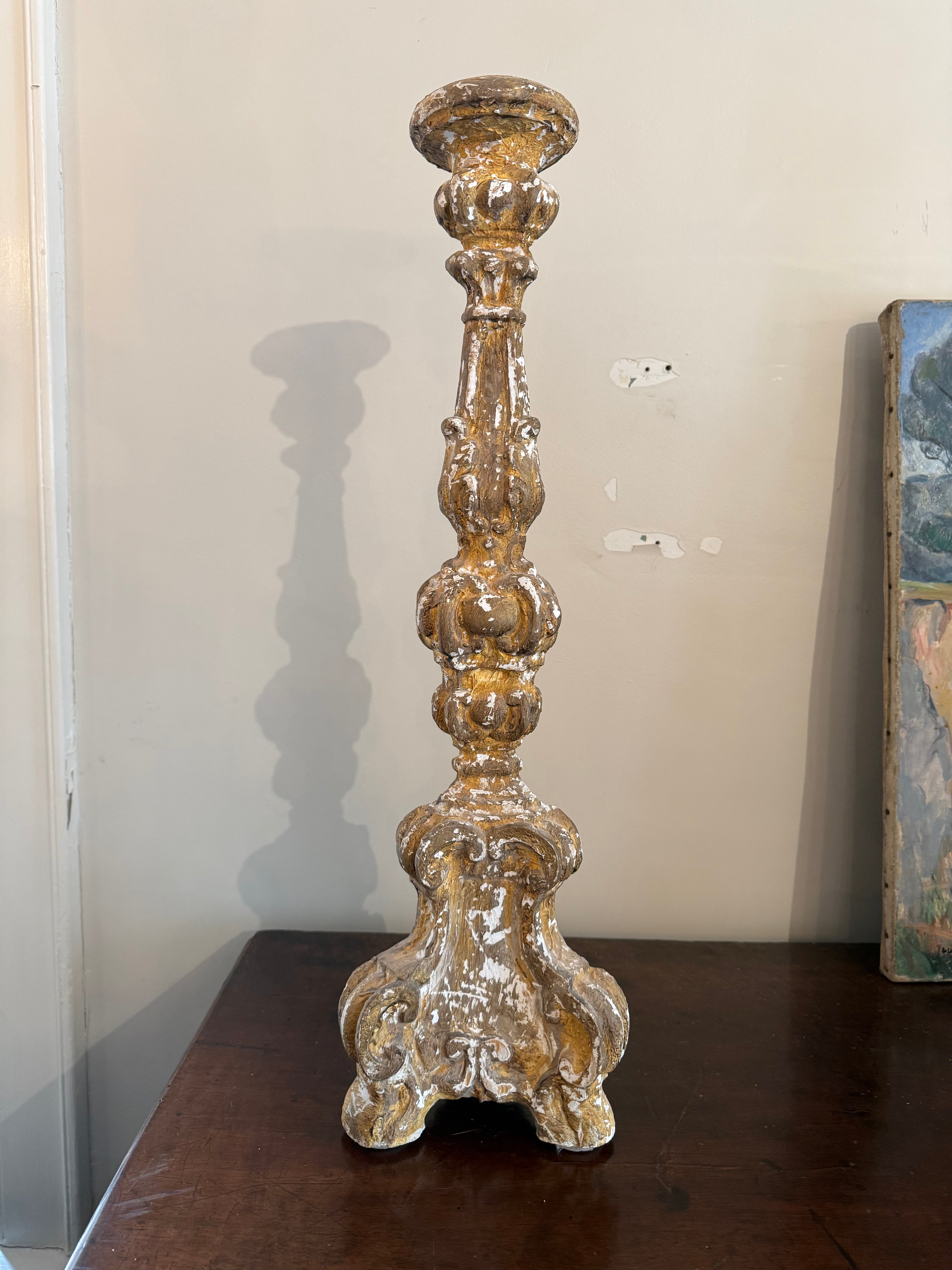 Italian Baroque Candlestick c1780