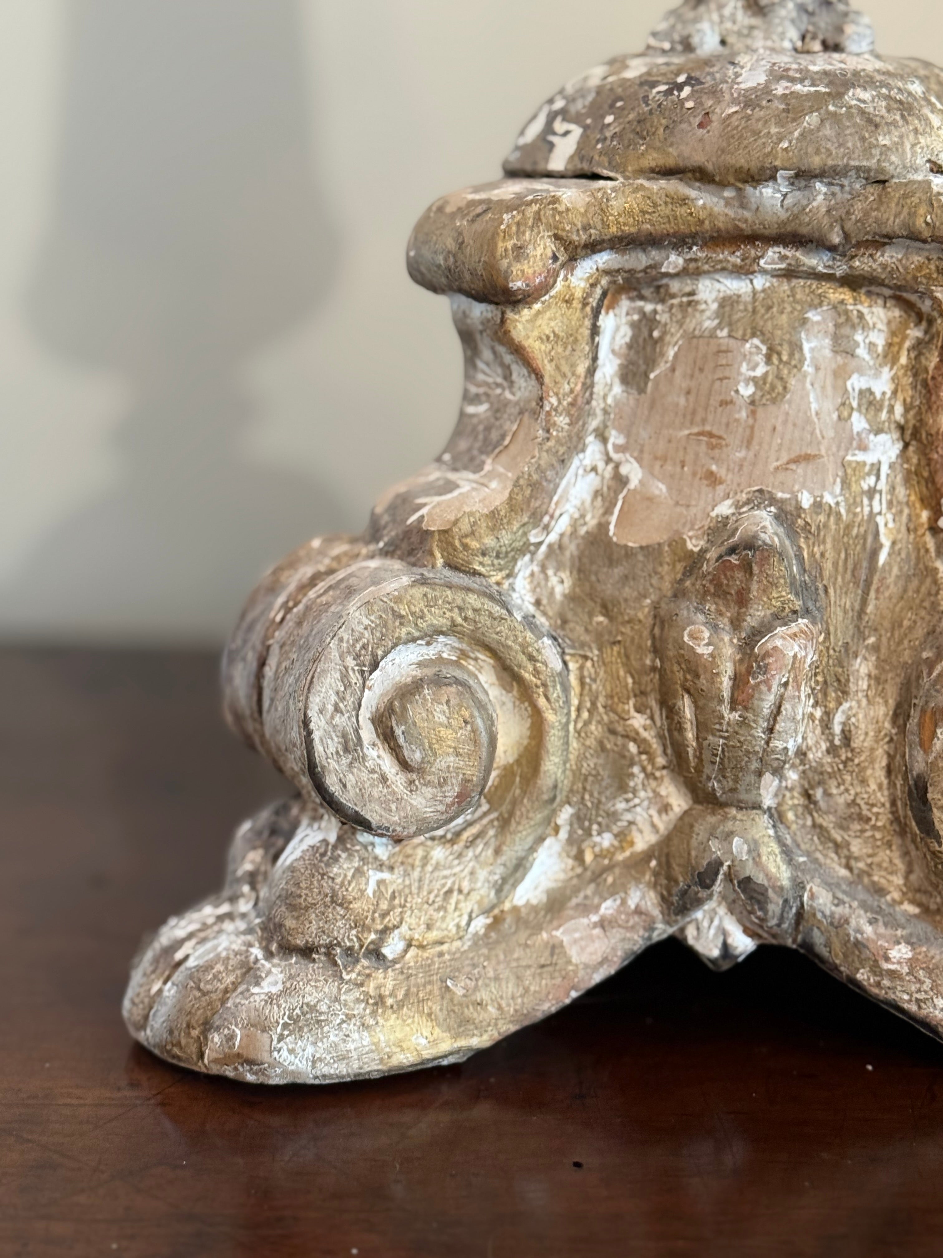 Italian Baroque Candlestick c1780