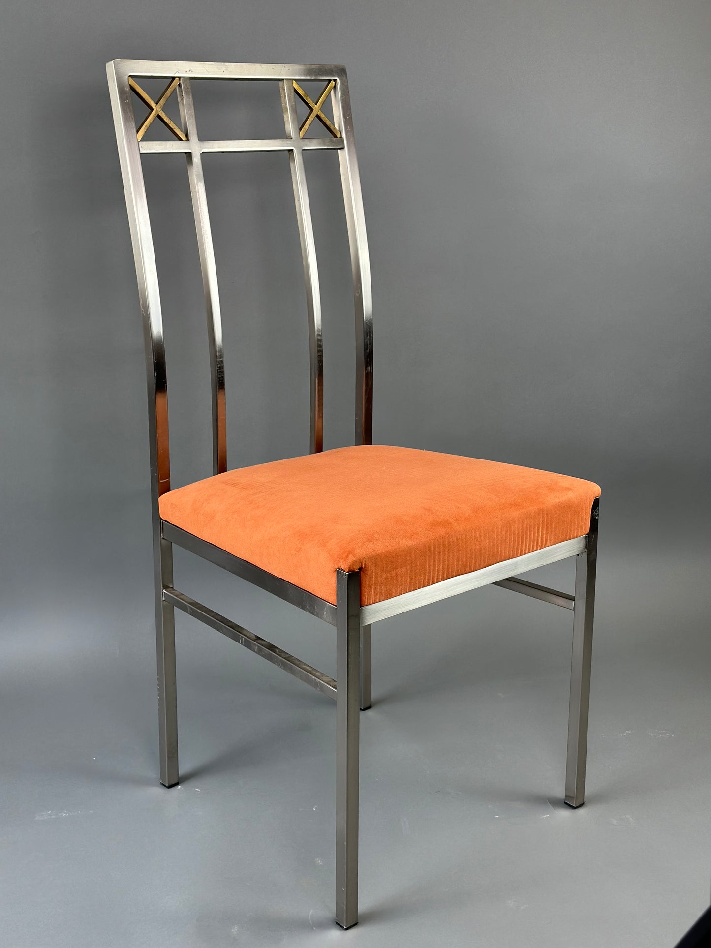 Midcentury French Metal Dining Chairs