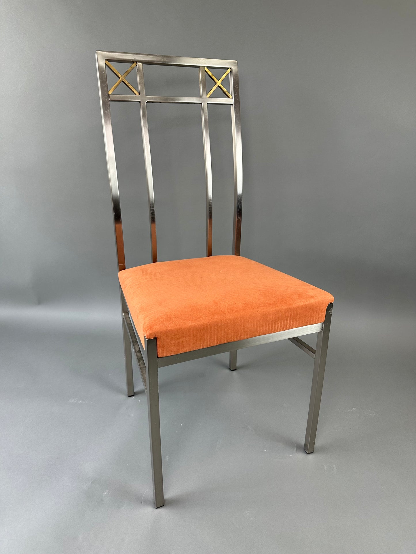 Midcentury French Metal Dining Chairs