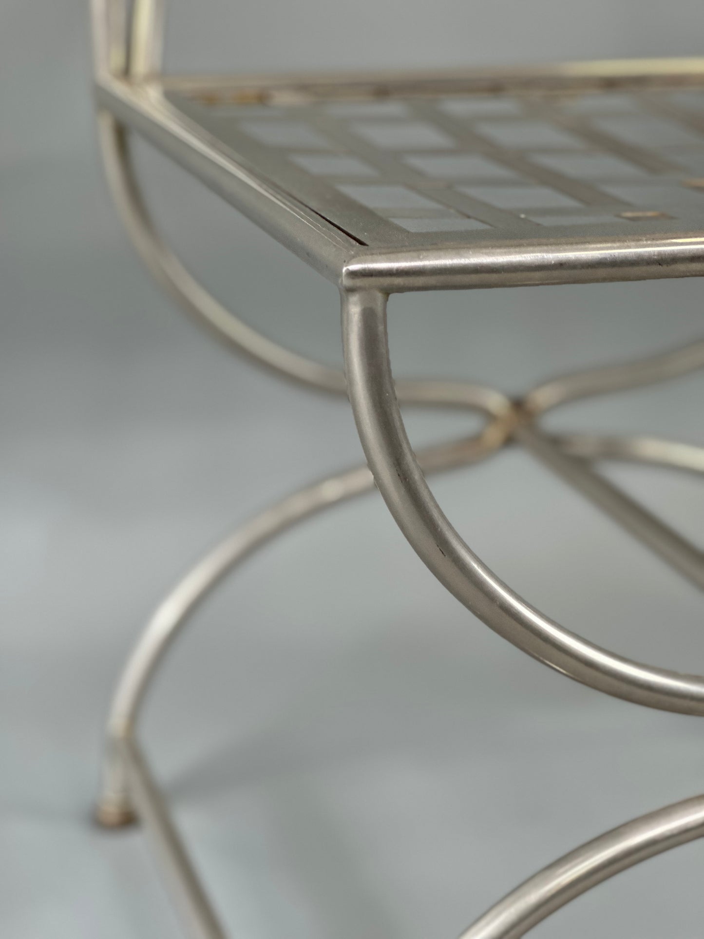 Midcentury Jansen Metal Chairs - Sold in Pairs