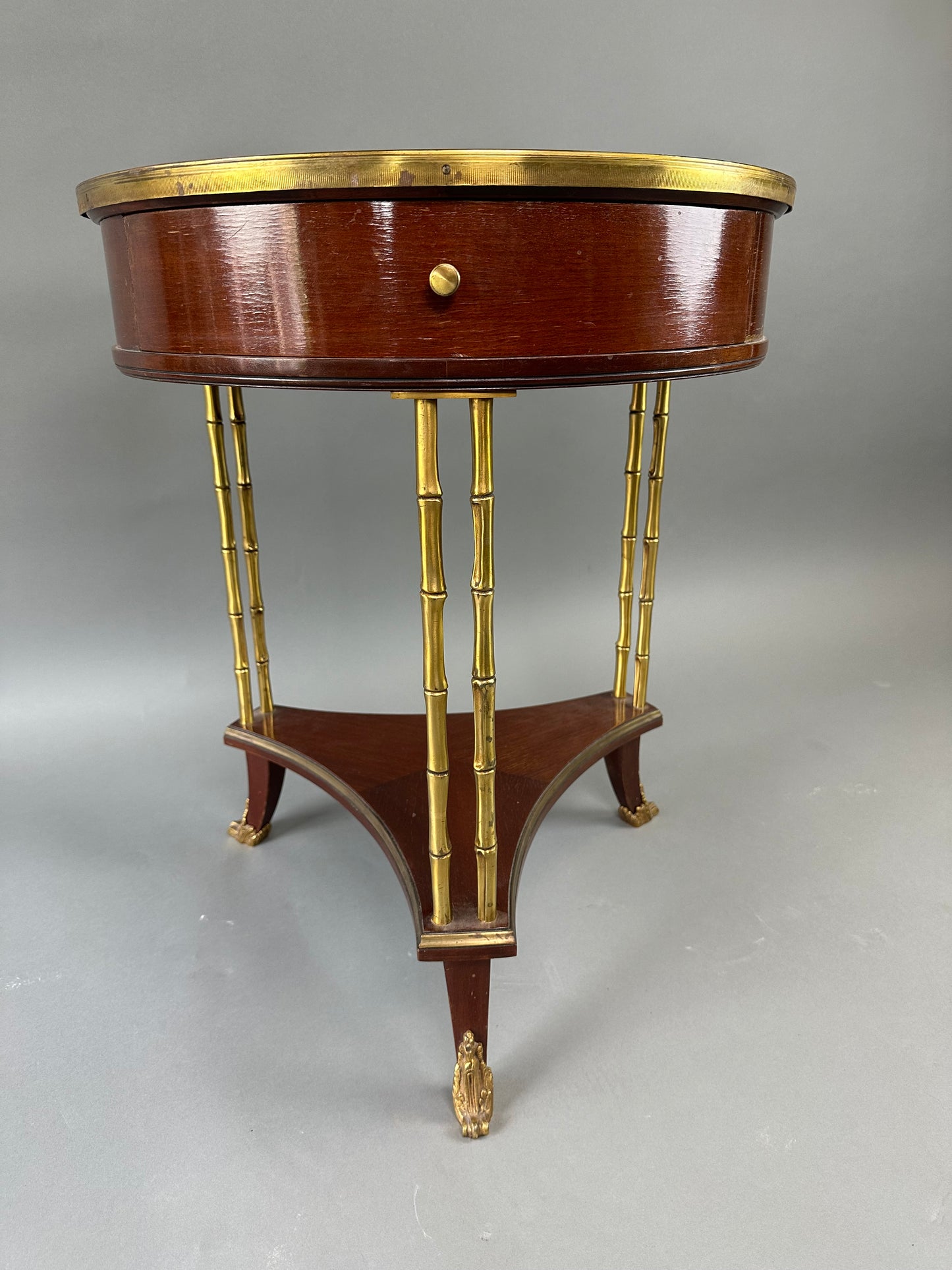 Mahogany Round Table - French c1880