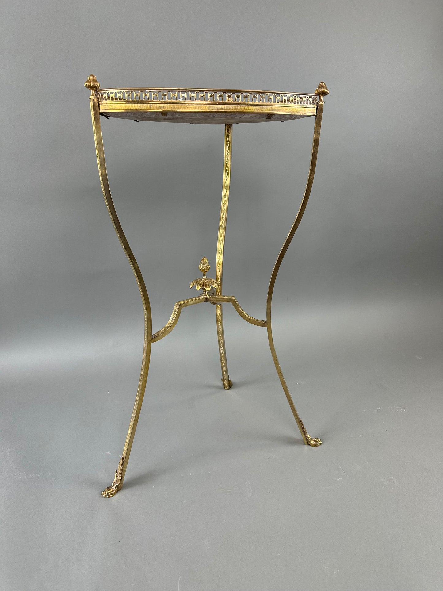 SOLD **Italian Brass & Marble  Drink Table c1840
