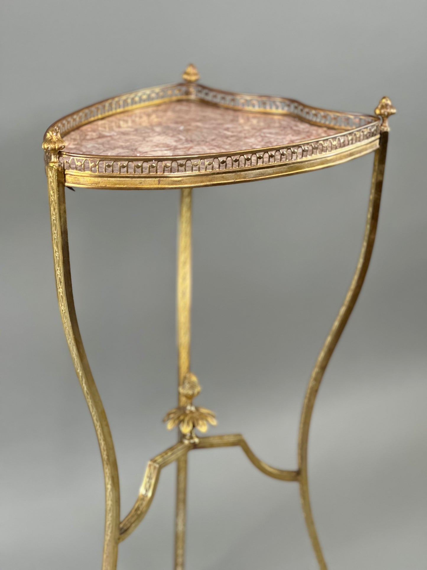 SOLD **Italian Brass & Marble  Drink Table c1840