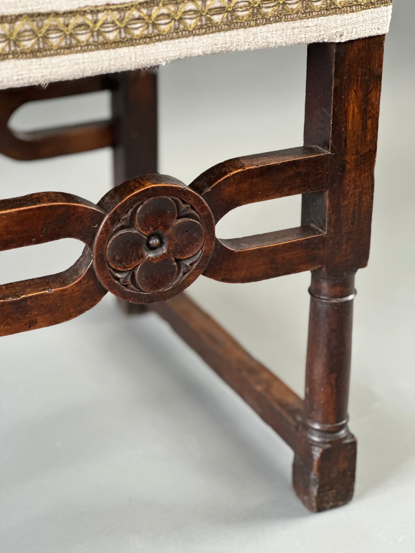 French Walnut Armchair c1840