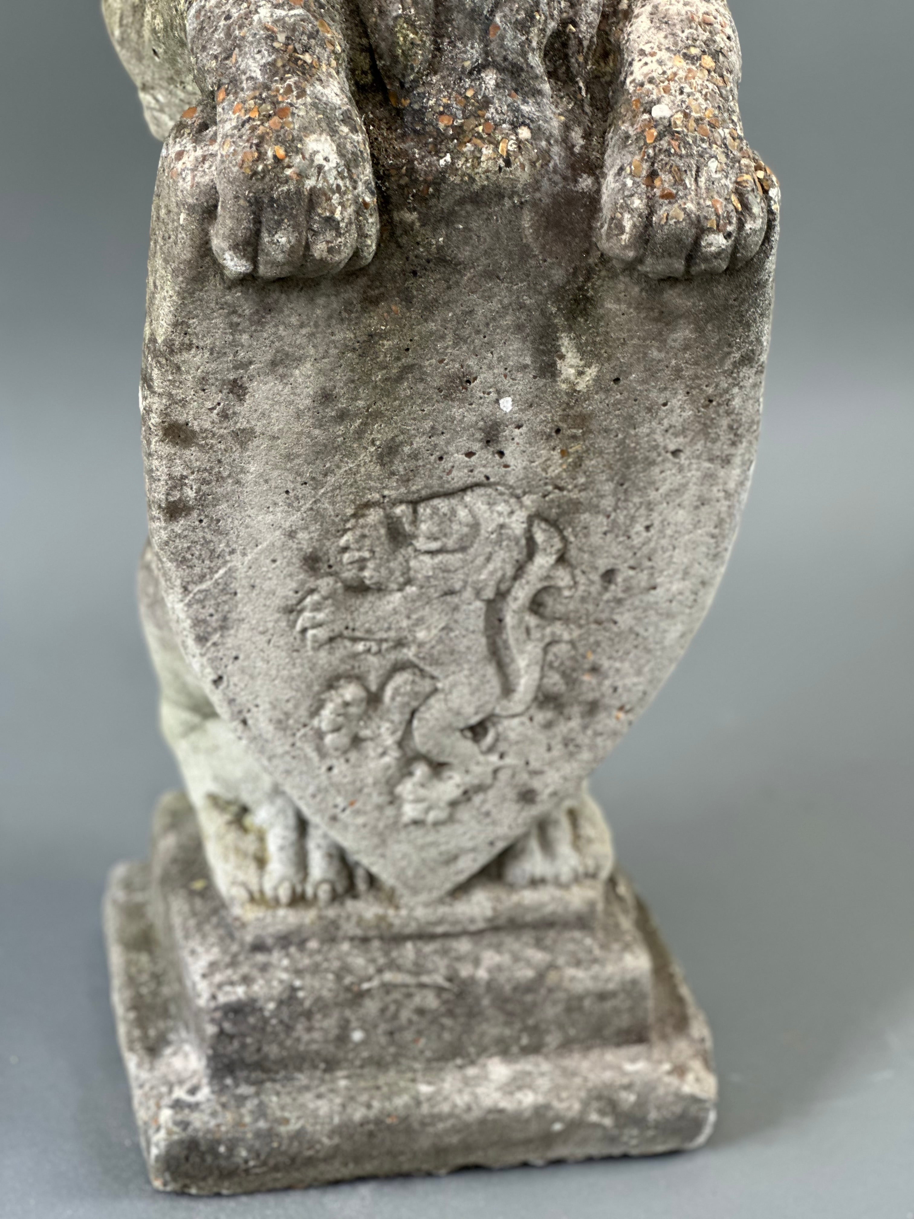 Stone Lion Sculpture - French c1880