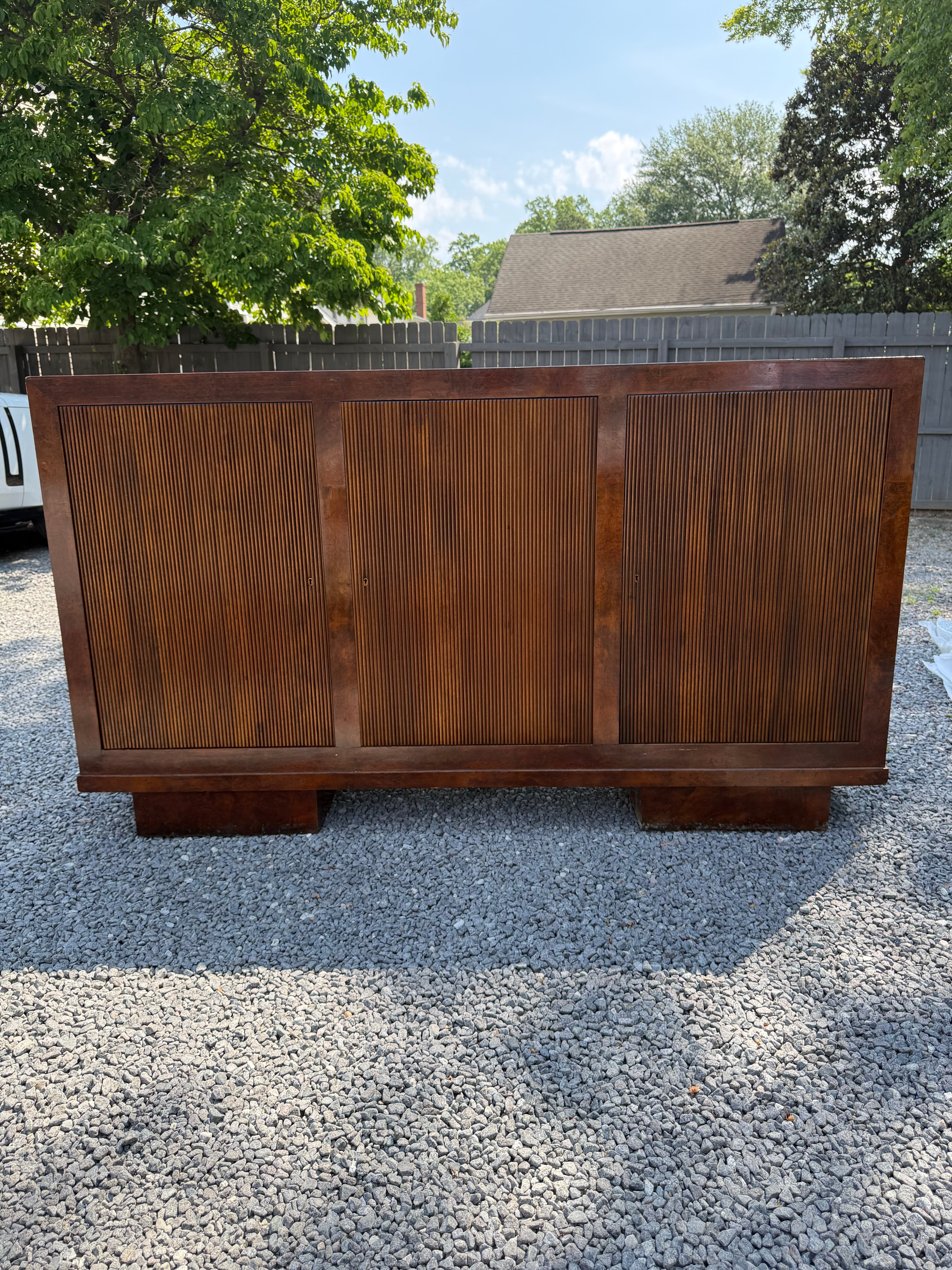 Italian Midcentury Pencil Molding Cabinet
