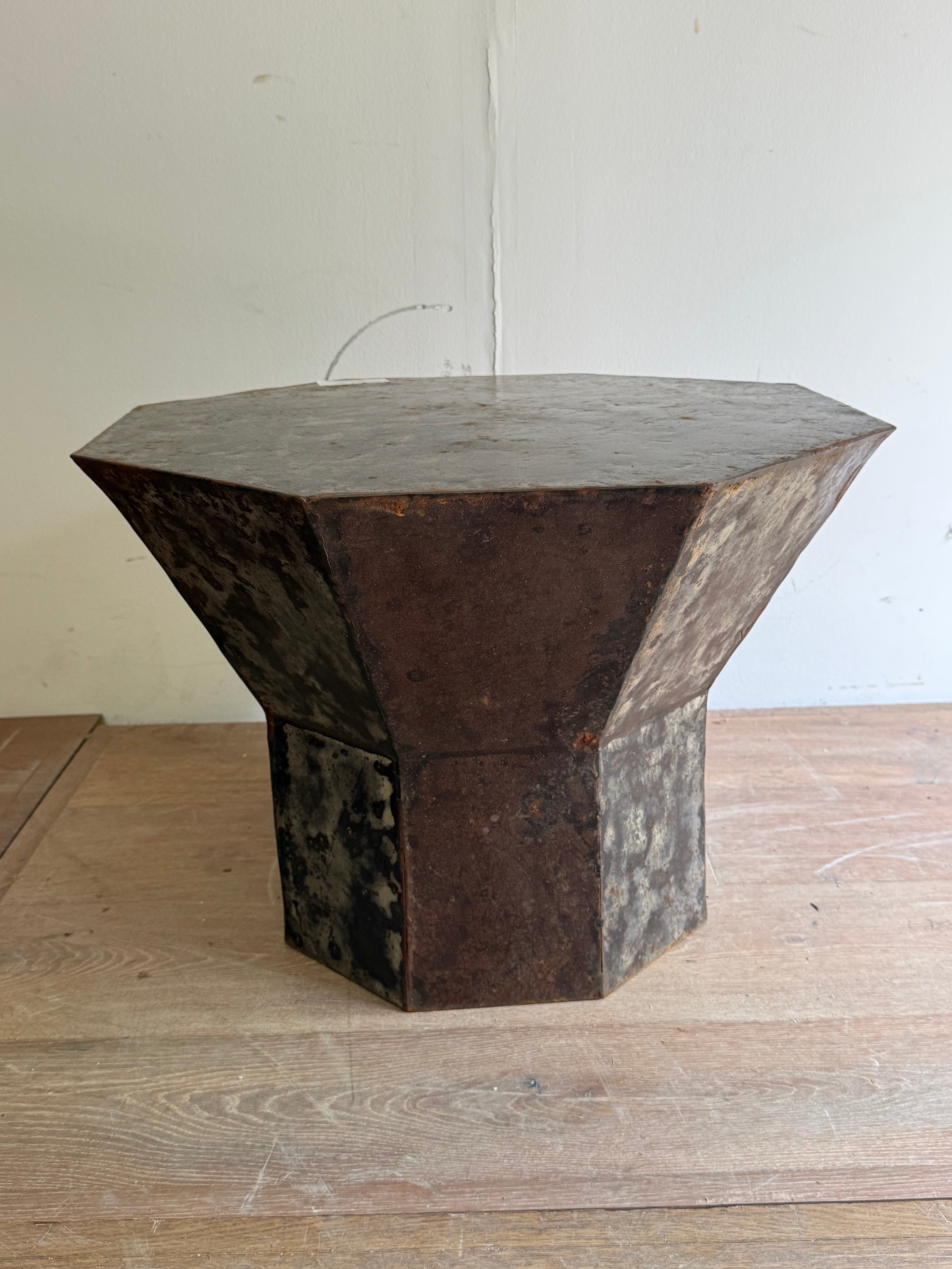 French Hand Forged Metal Table - Low