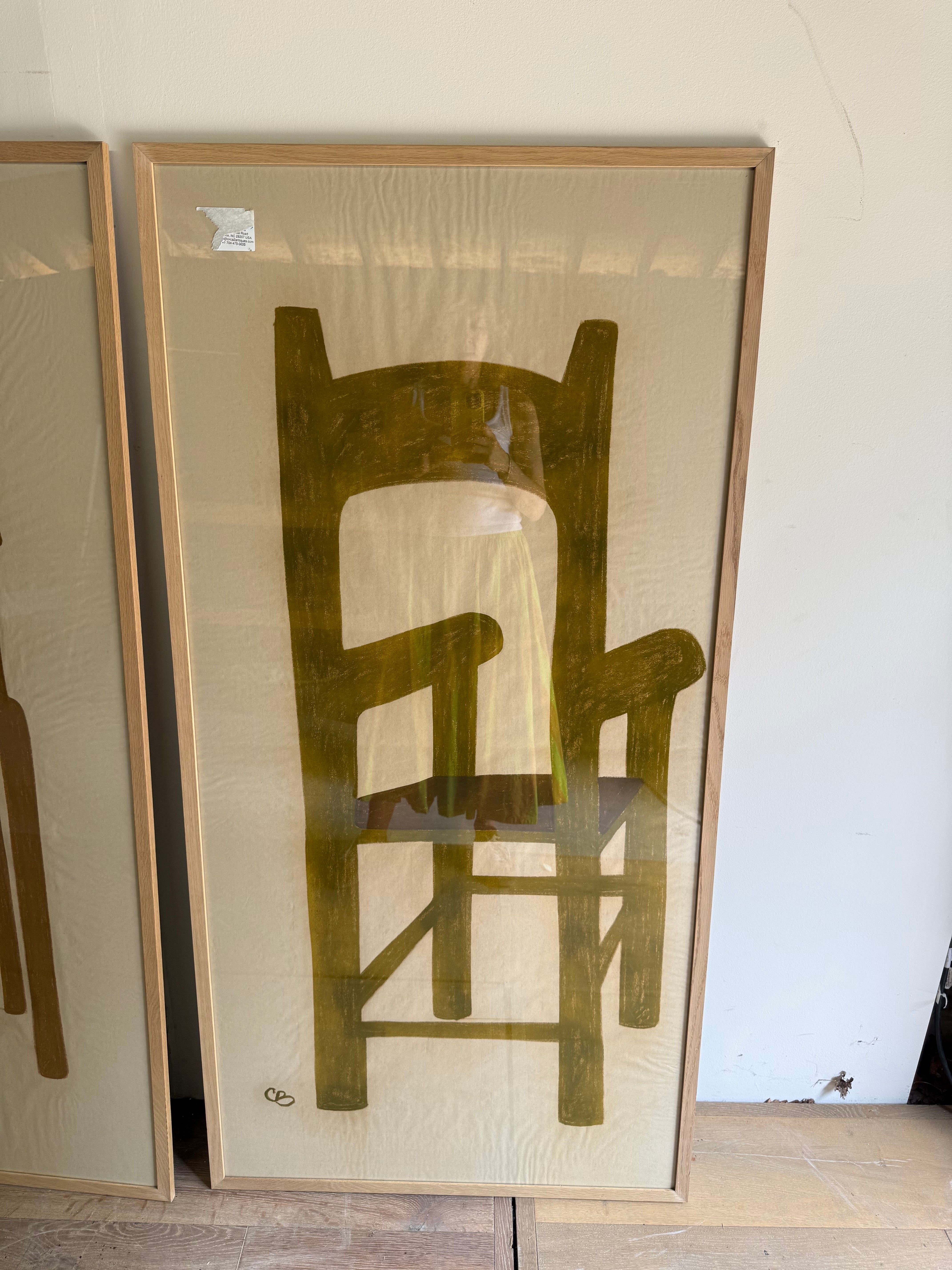 Oil On Canvas French Contemporary Painting - Arm Chair