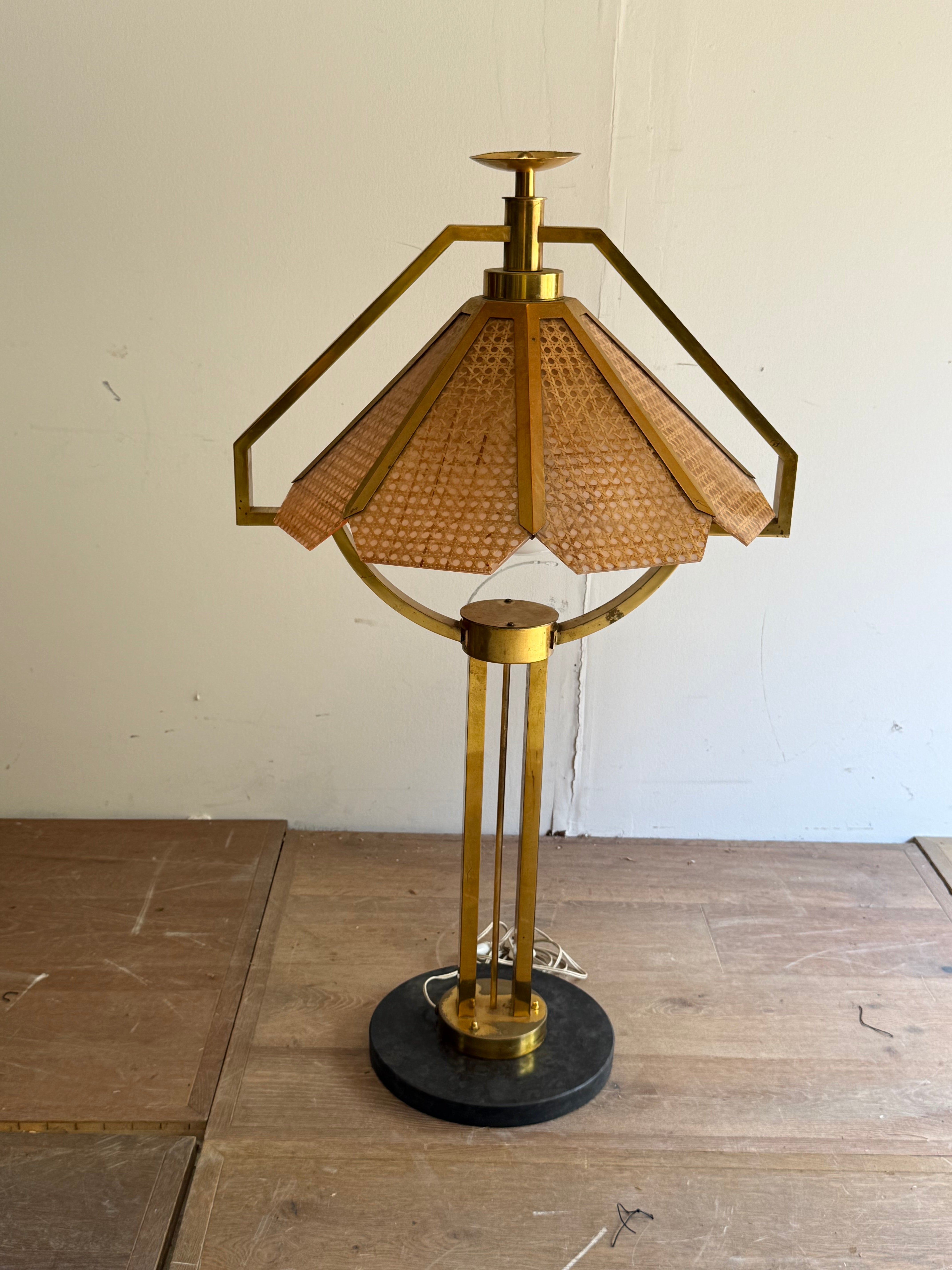 SOLD **French Midcentury Lamps - Pair