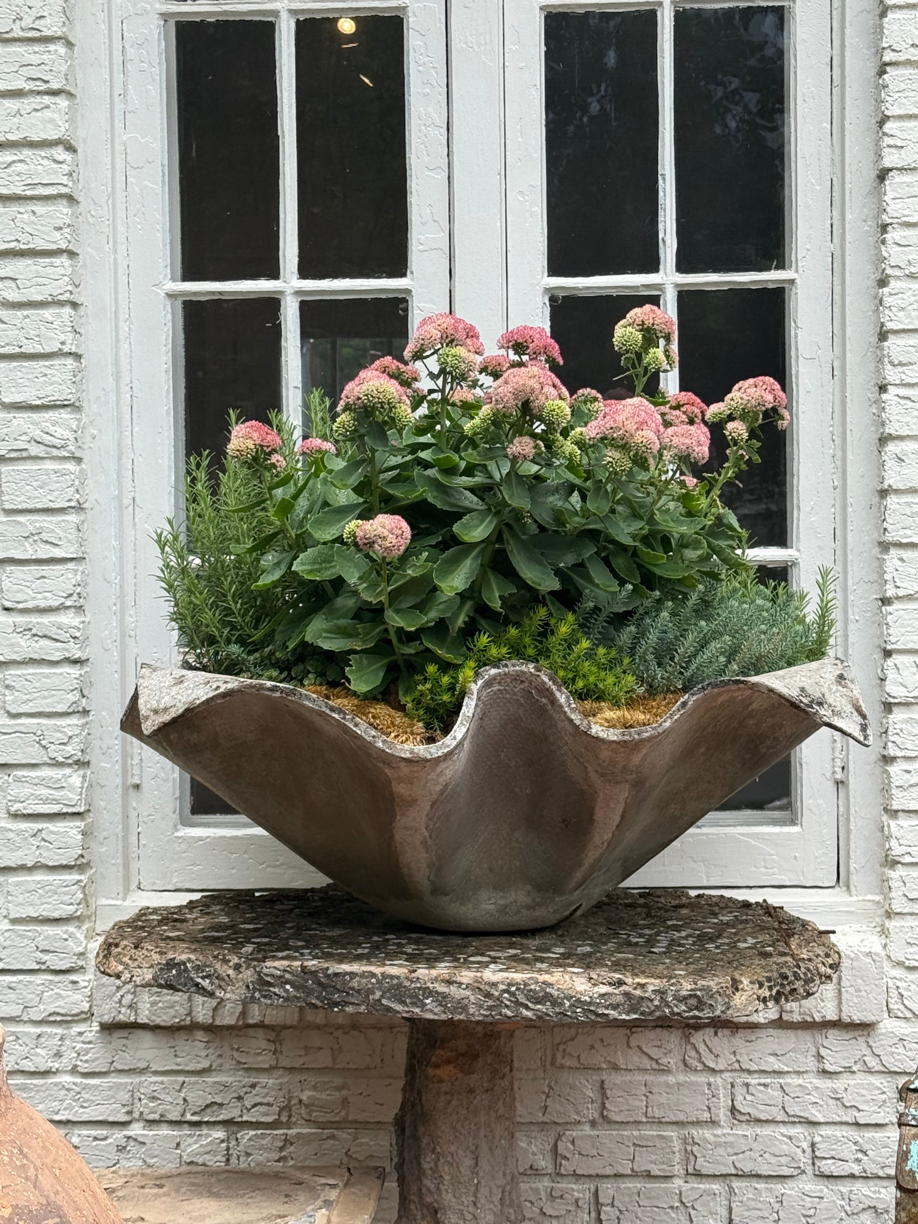 Swiss Handkerchief Planter  - Midcentury