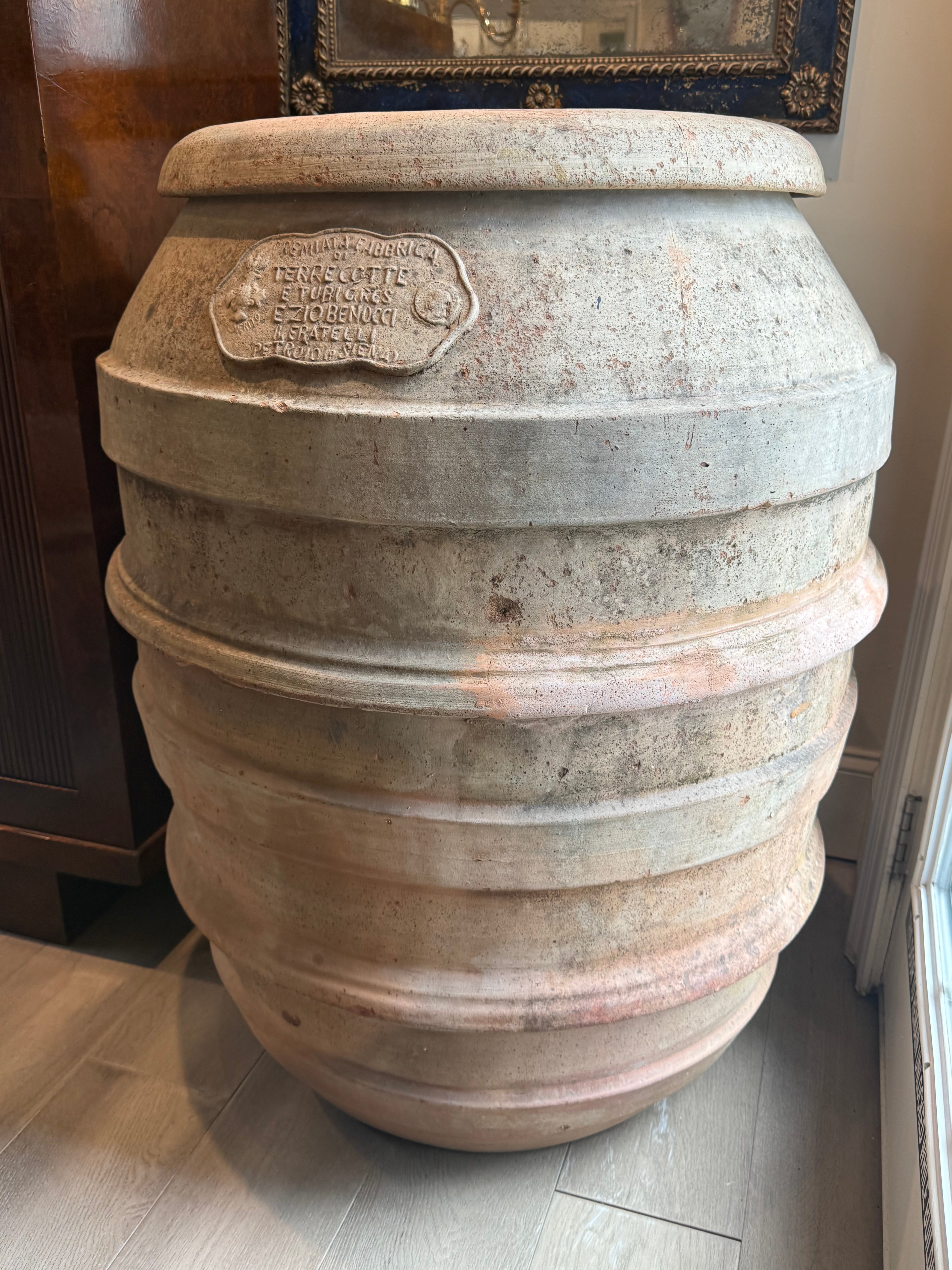 Petriolo Siena Italian Olive Oil Pot 1860s