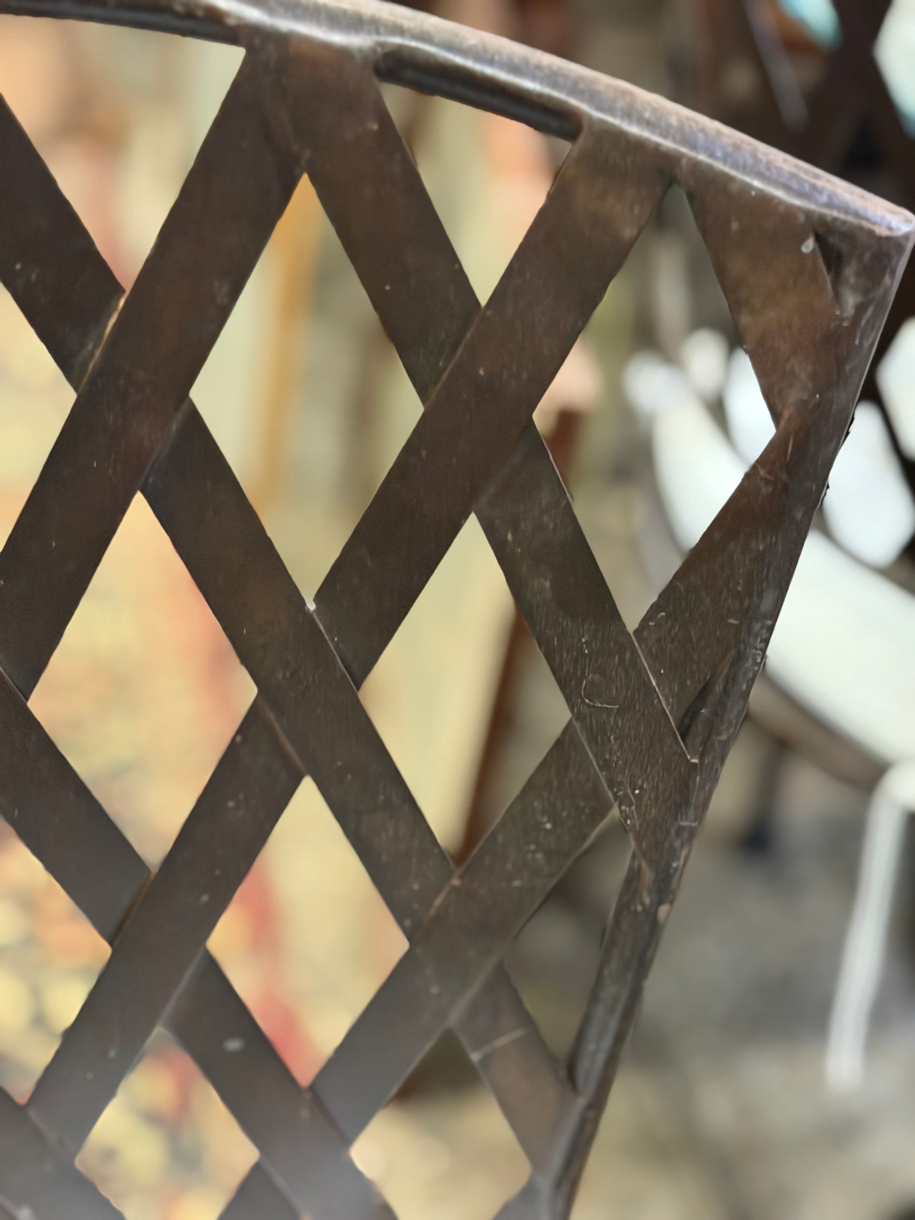 French Metal Chairs - Set of 4