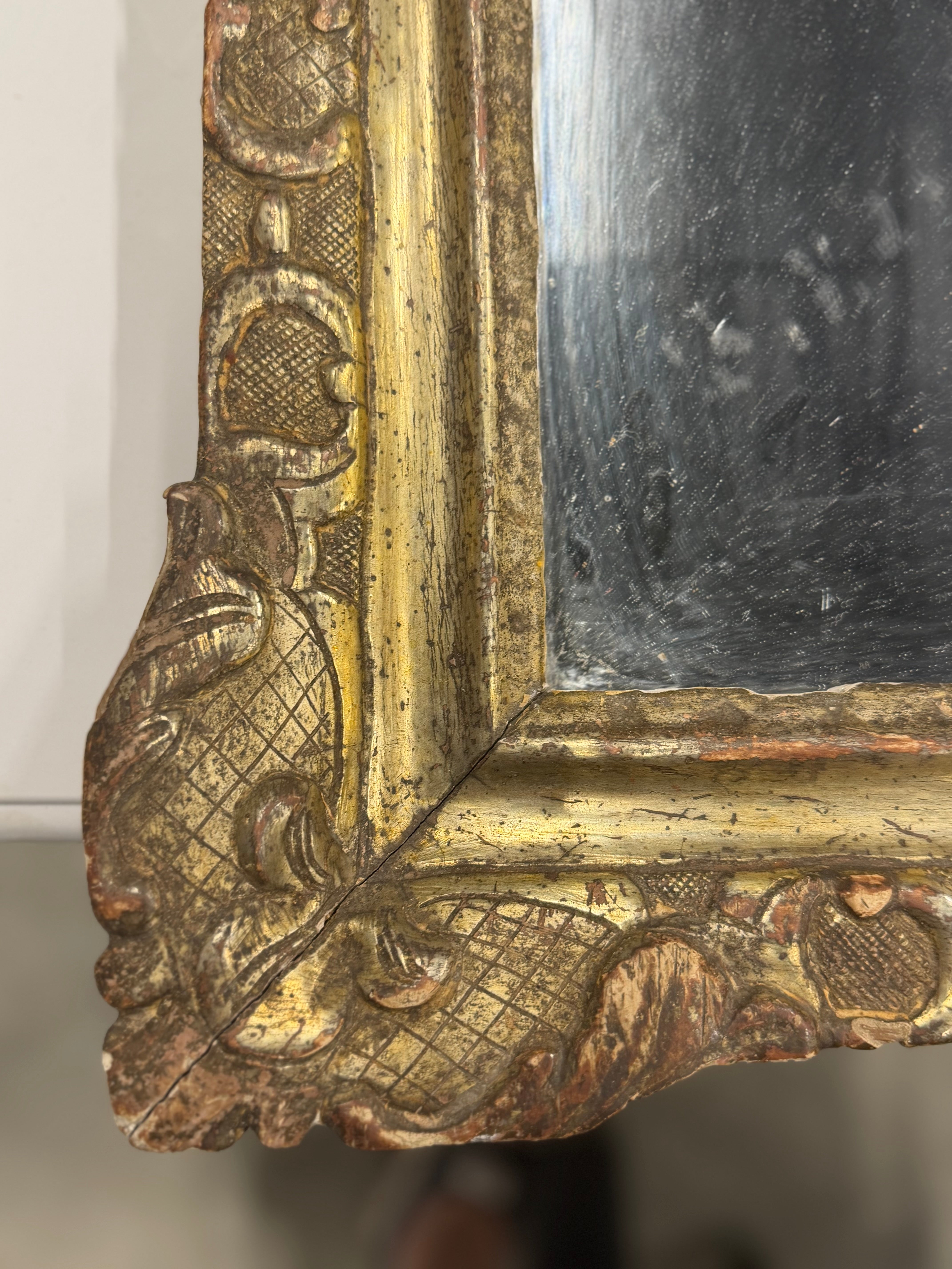 French Gold Gilt Mirror - Early 19th Century