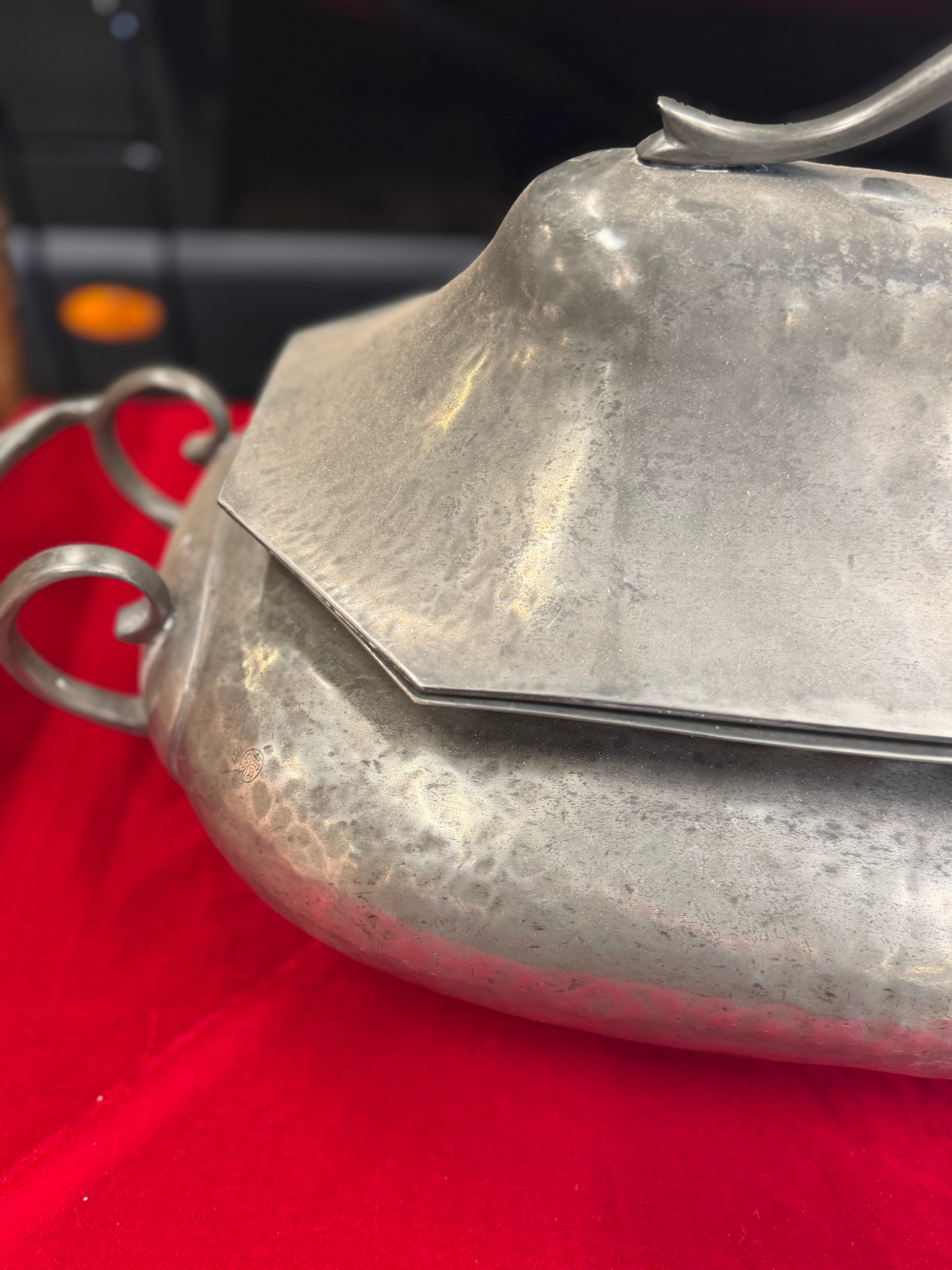 Pewter Soup Tureen 1920s France