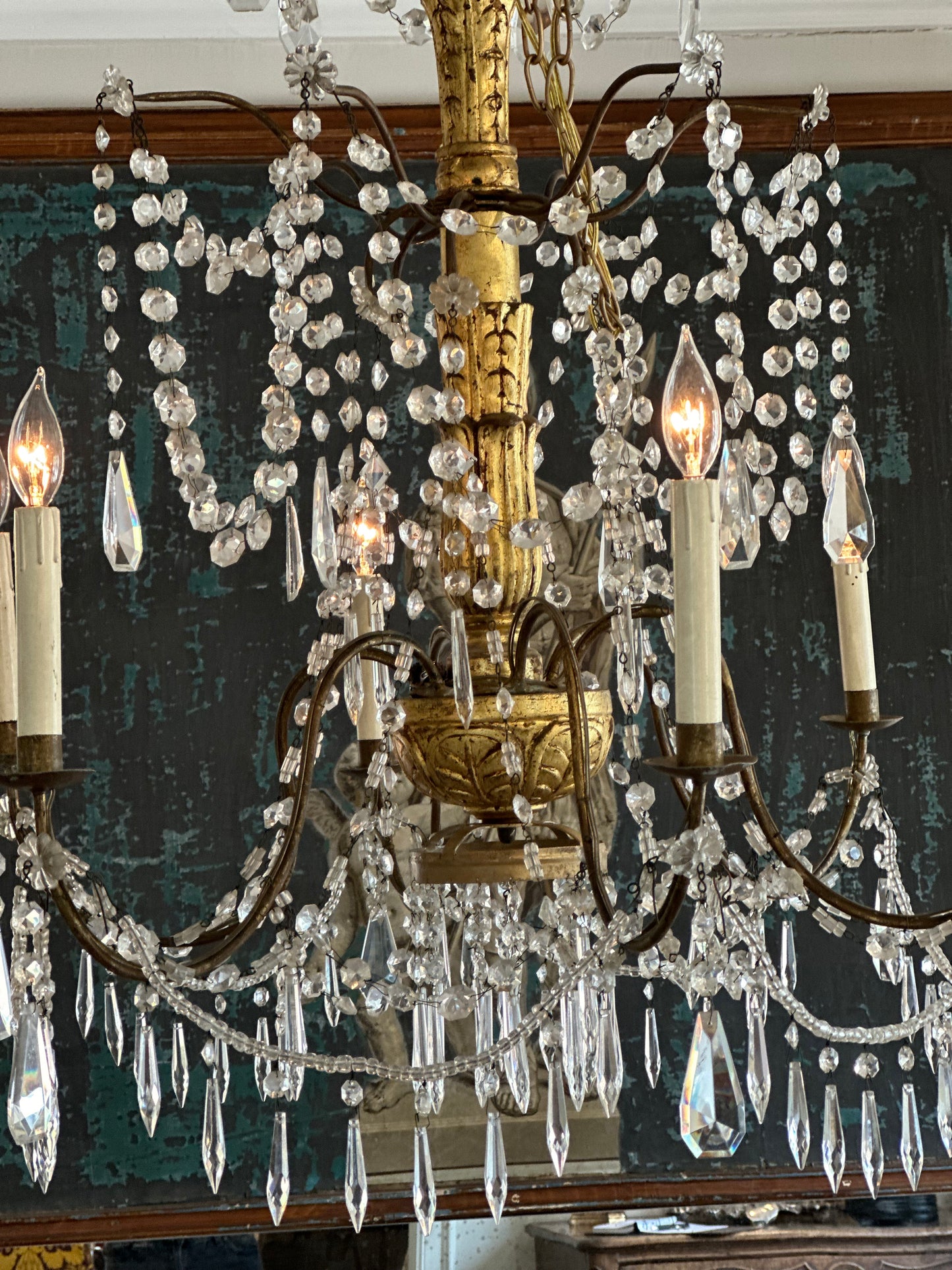 French Crystal Chandelier c1820s