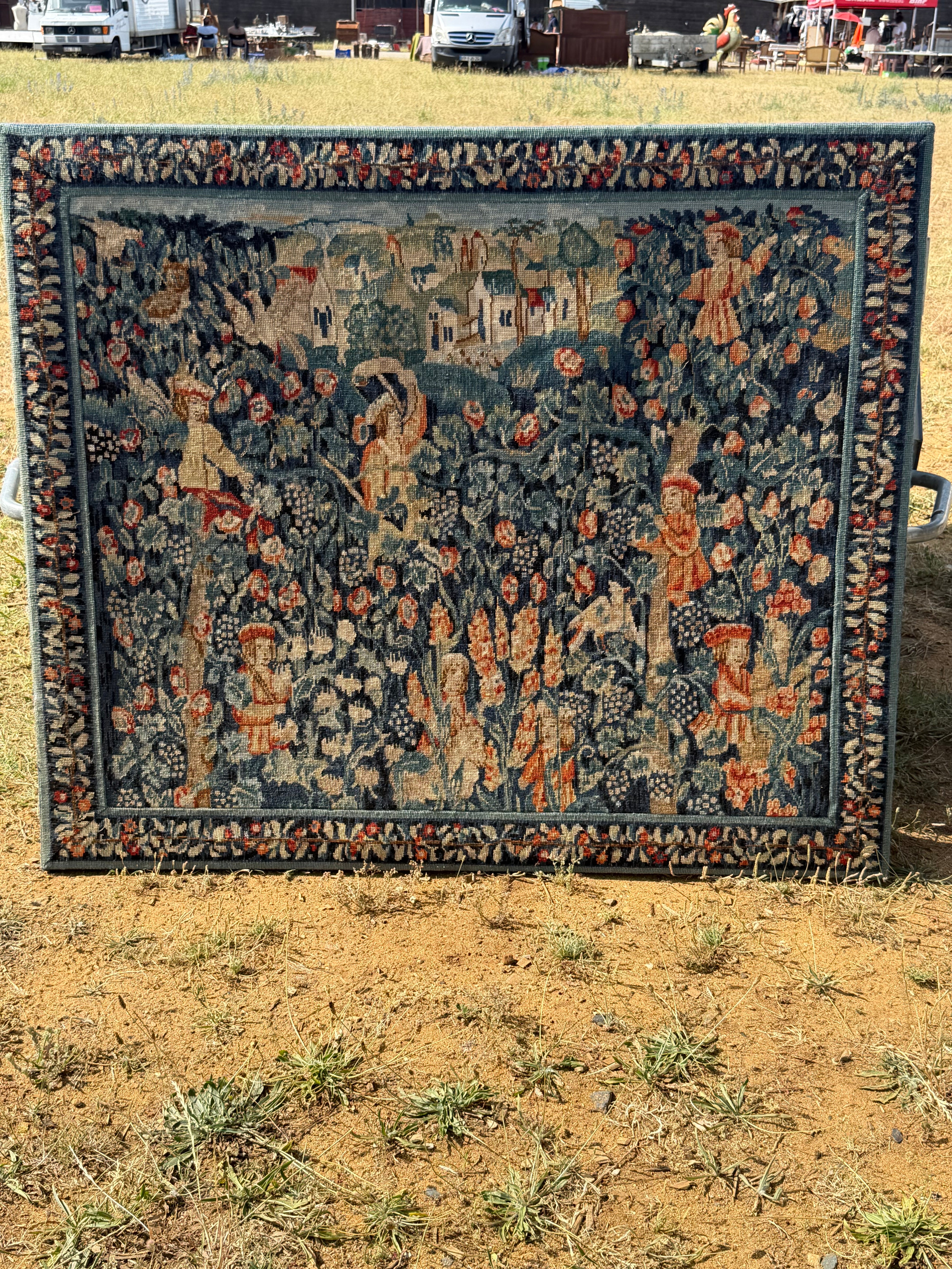 French Needlepoint Tapestry c1886