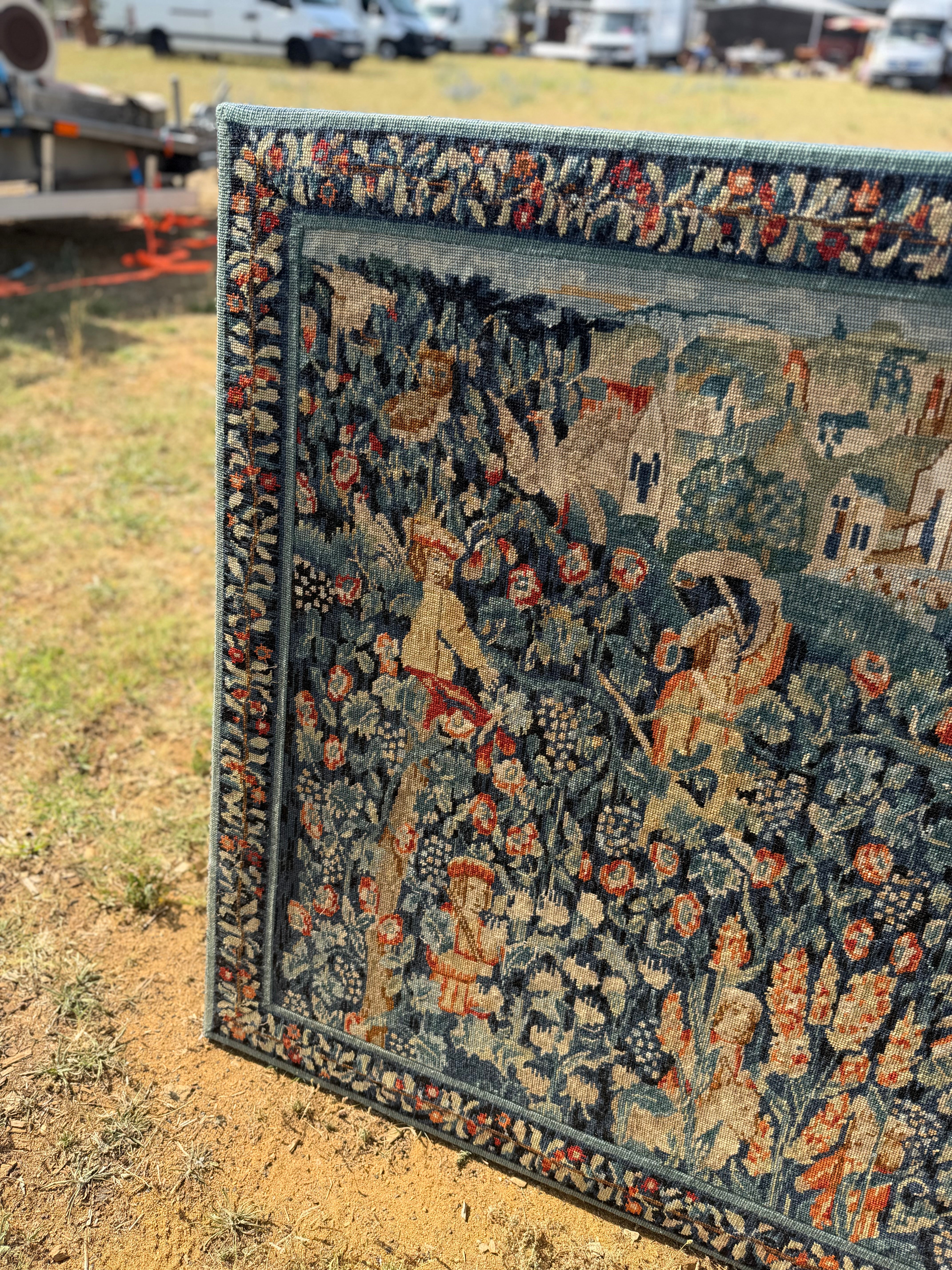 French Needlepoint Tapestry c1886