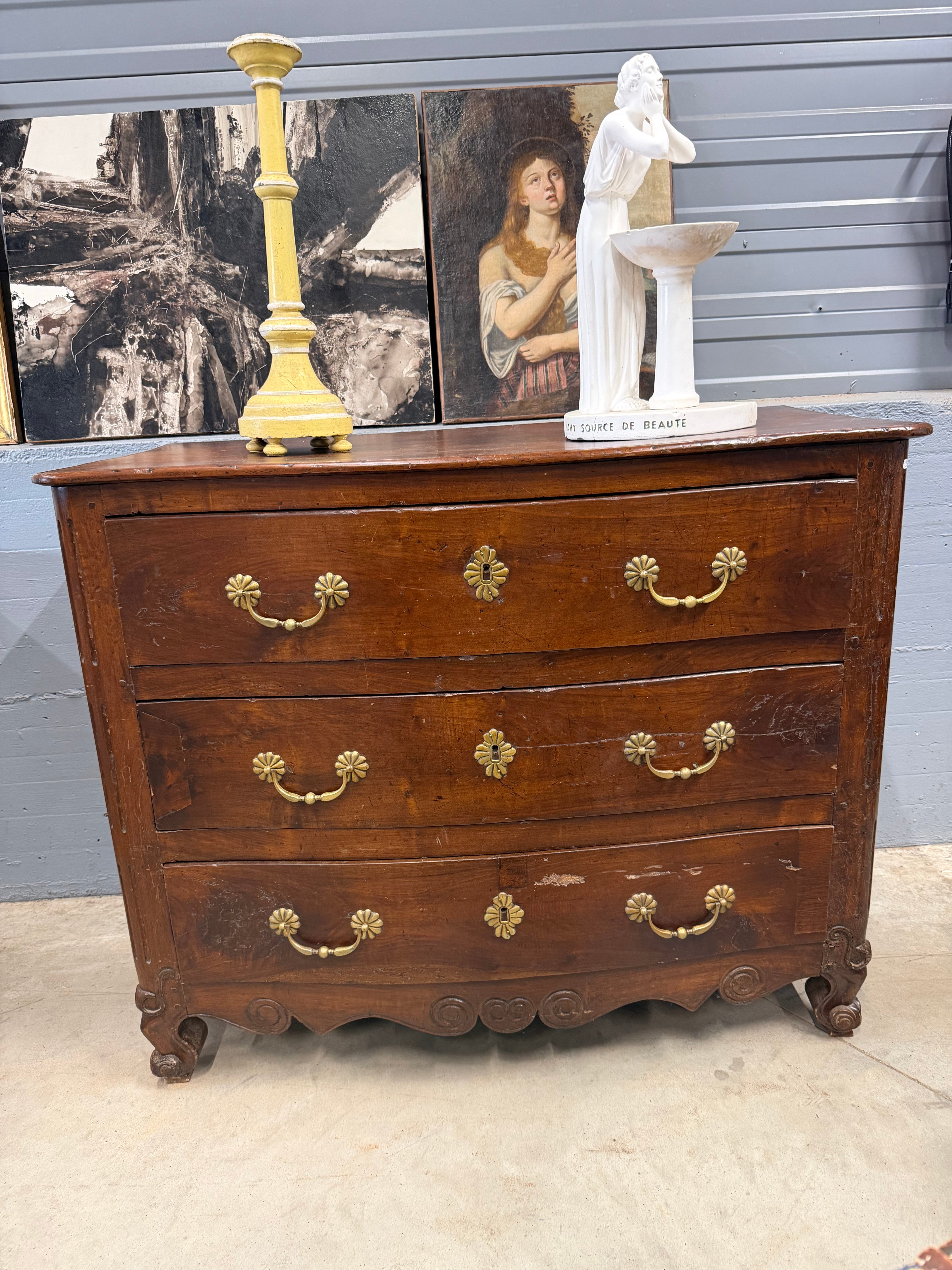 French Oak Louis XVI Style Chest c1880