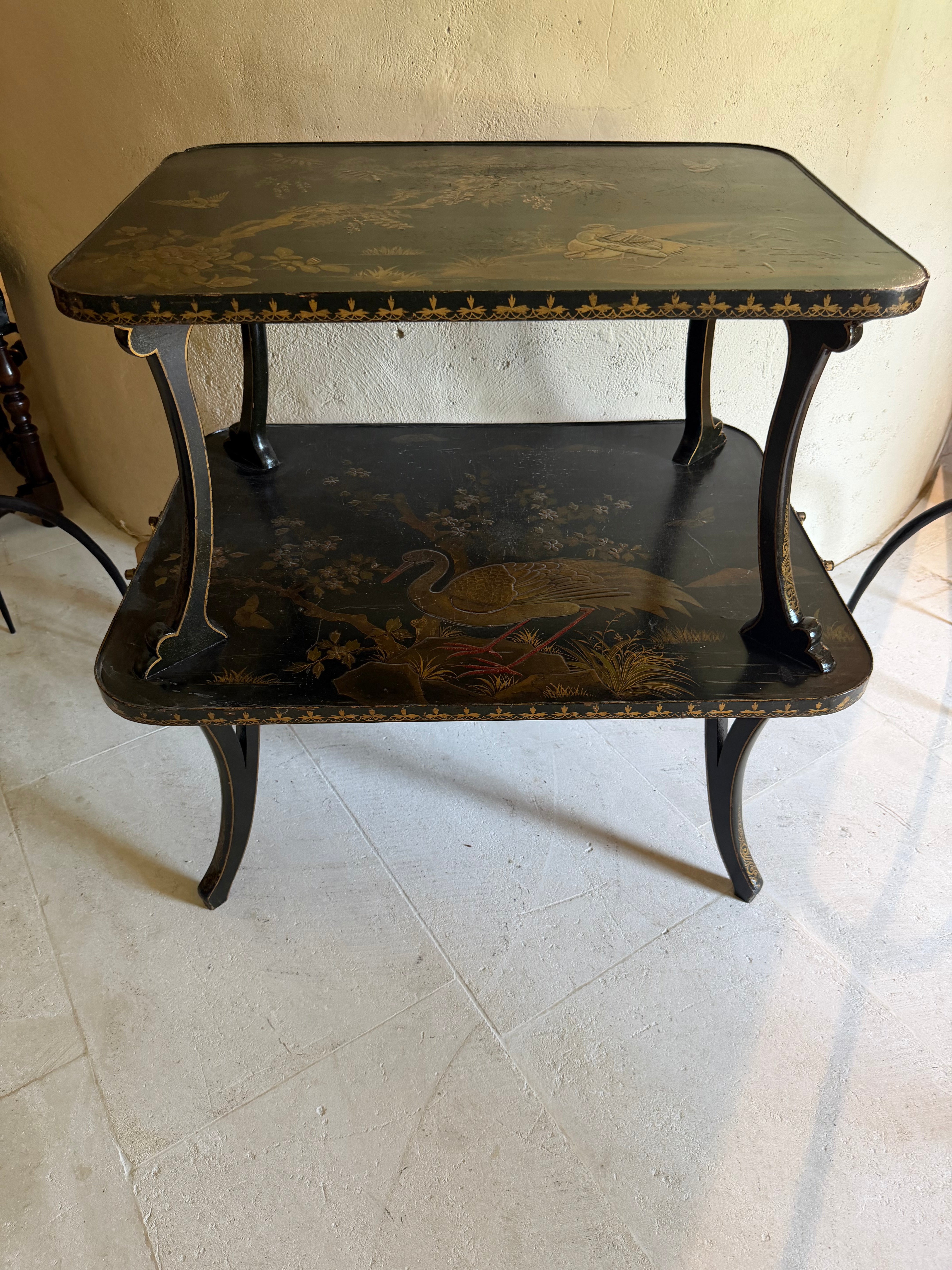 Chinoiserie Two Tiered Table - France