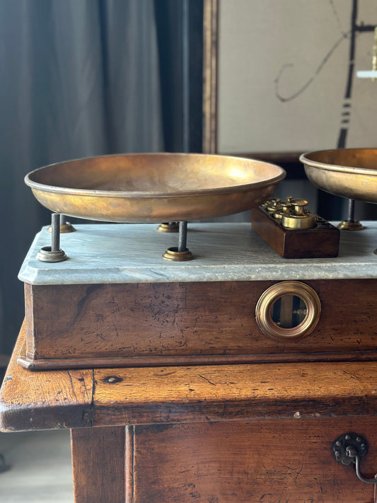 Marble and Brass Scale c1800