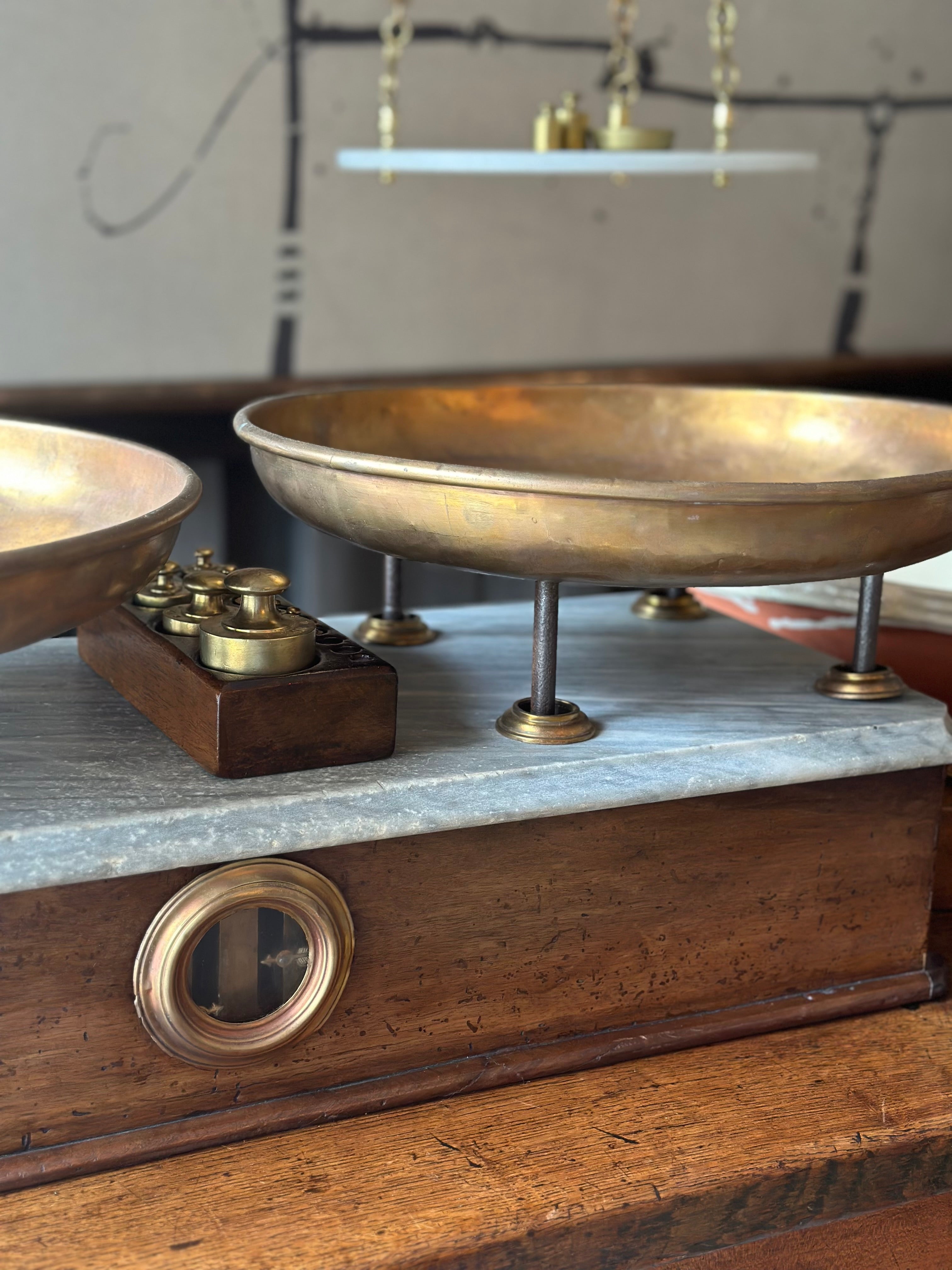 Marble and Brass Scale c1800