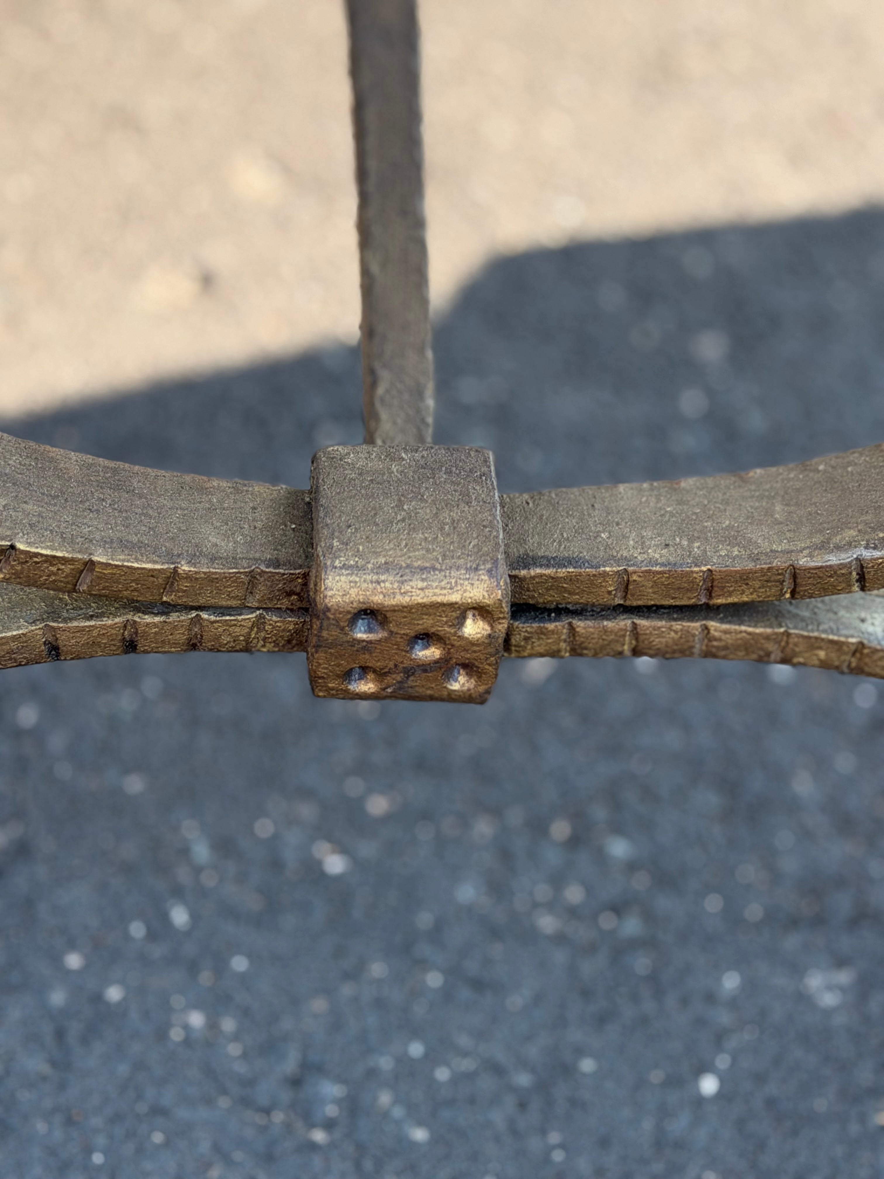 French Metal Bench