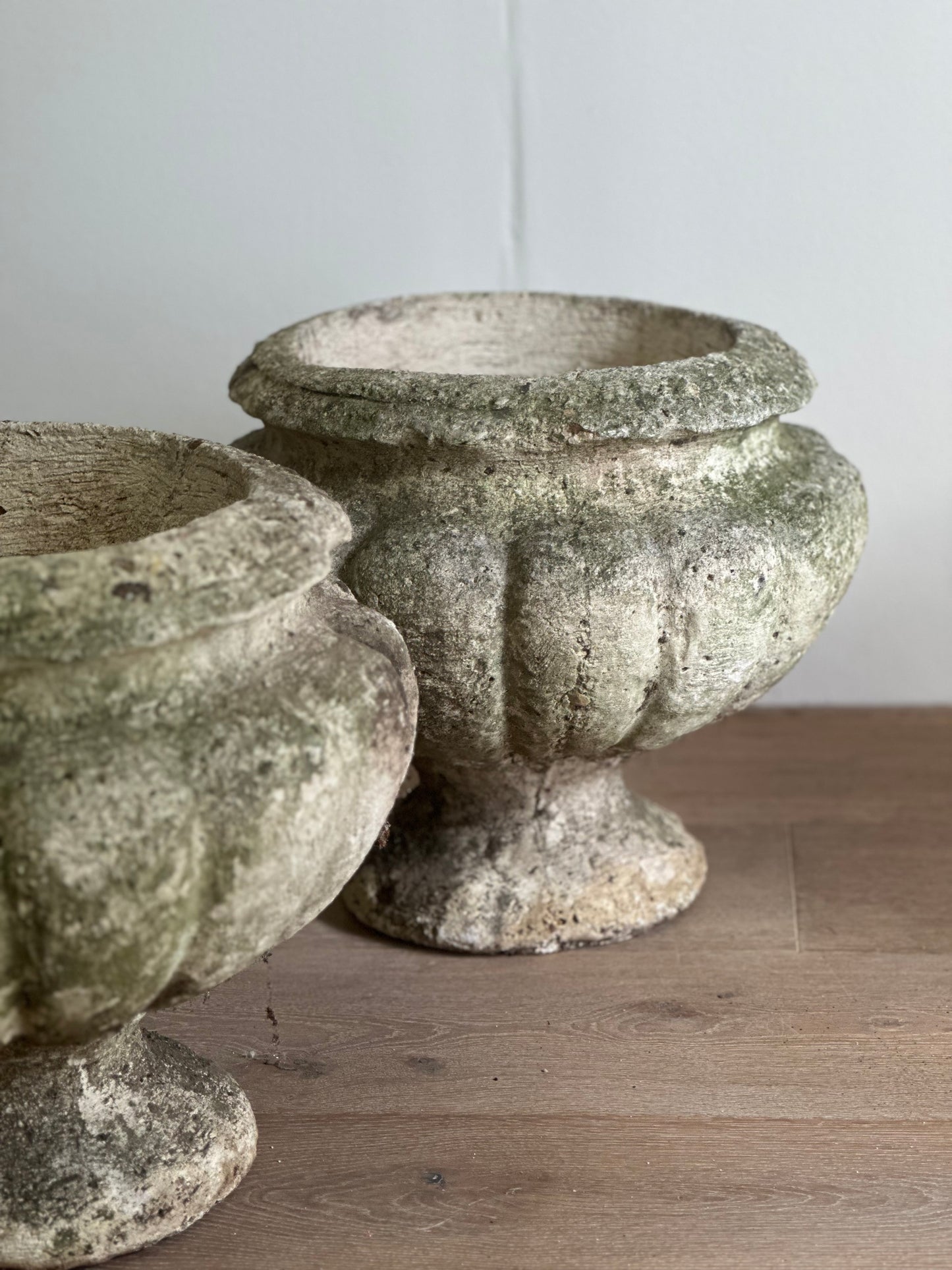 French Stone Outdoor Pots - 1950s